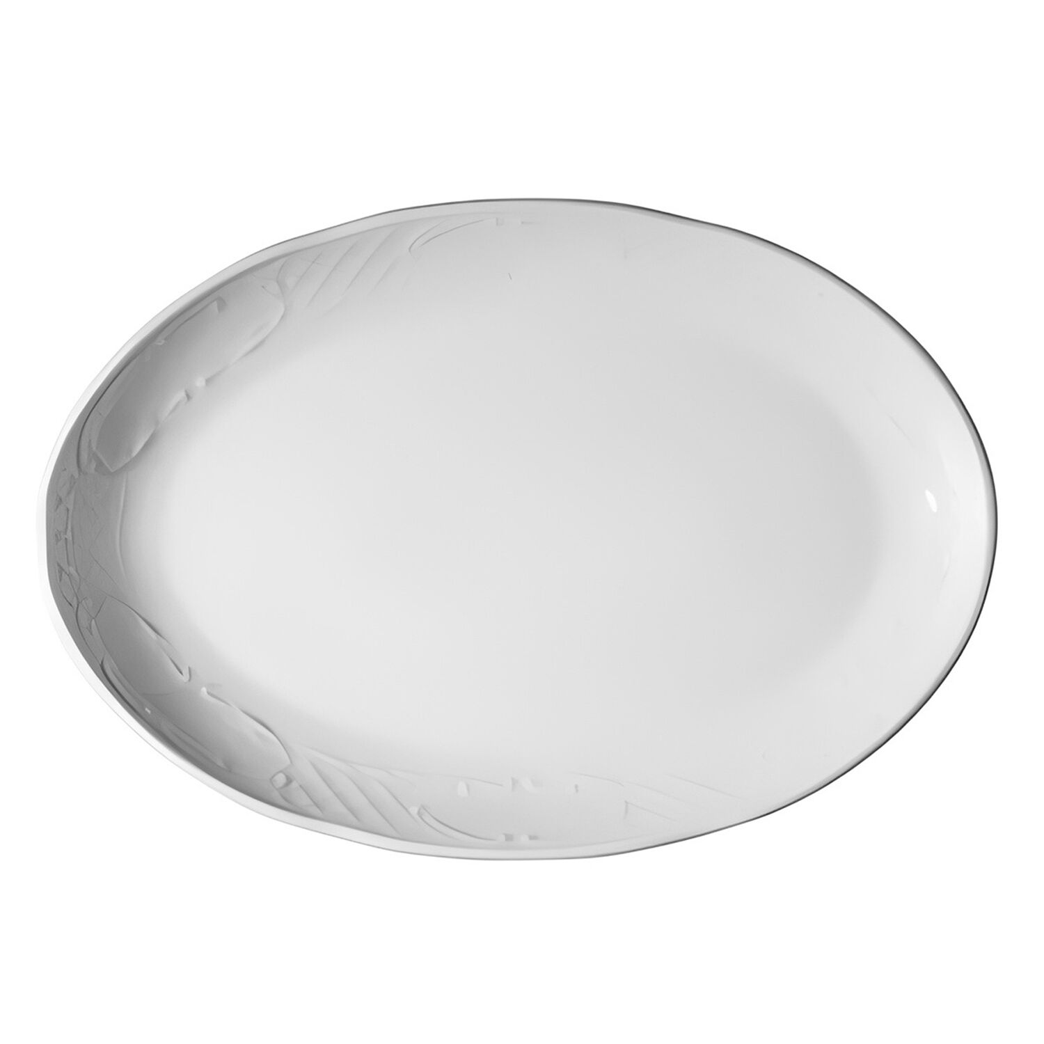 (12 pièces) CLASSICO - Plat / Assiette à Döner - Ovale - Longueur : 320 mm - Blanc