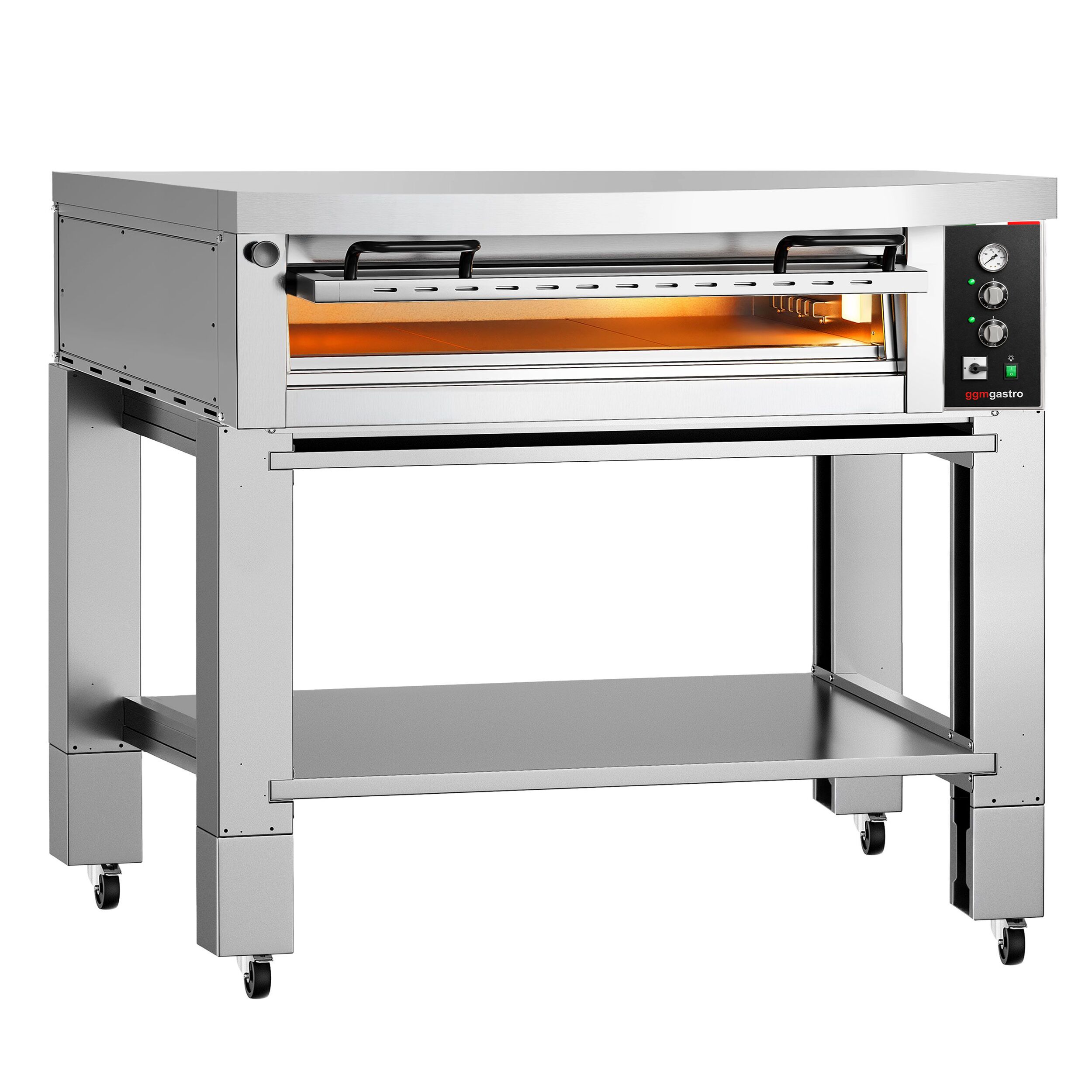 Elektro Pizzaofen Power - 9x 34 cm - Manuell - inkl. Haube & Untergestell