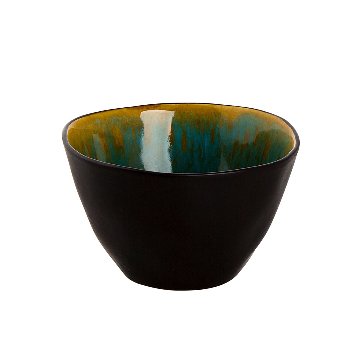 (12 pièces) LOTUS - Bol - Ø 80 mm - Turquoise/ Noir