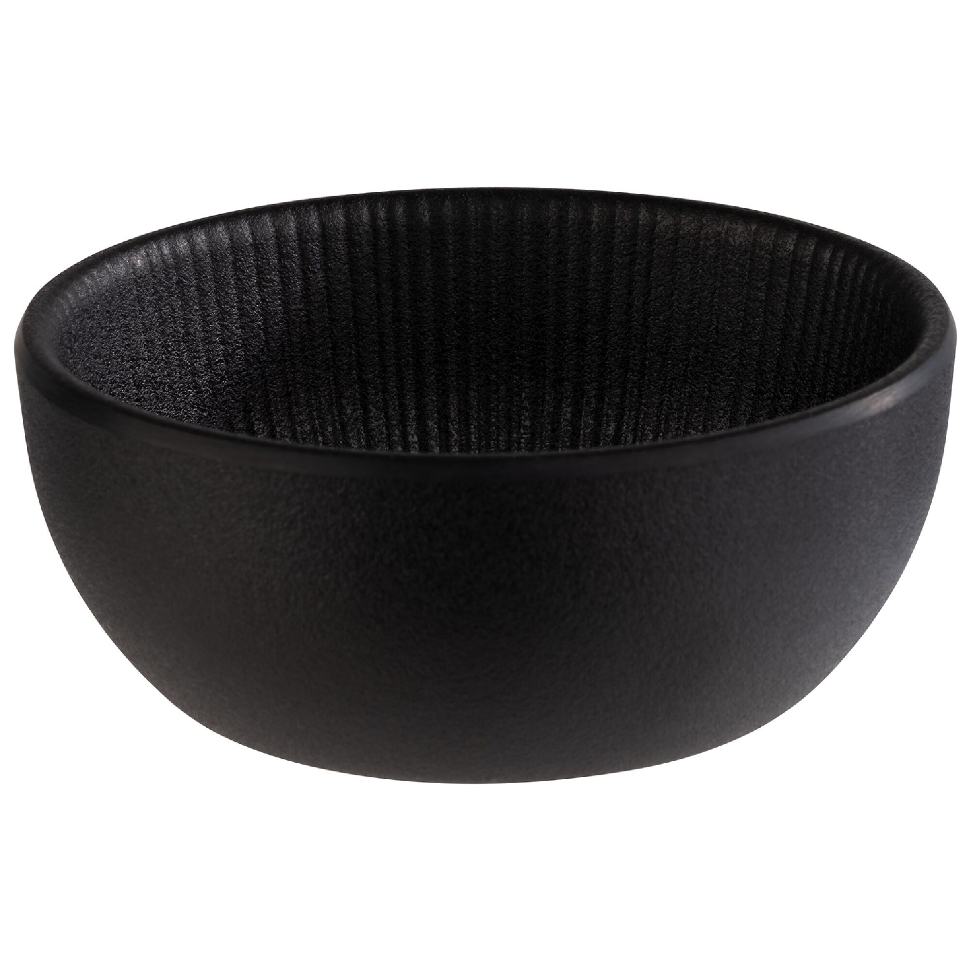 (6 pcs) Coupe - NERO - Mélamine - 100ml - carré - 85x85mm - Profondeur : 35mm - Noir - lot de 6