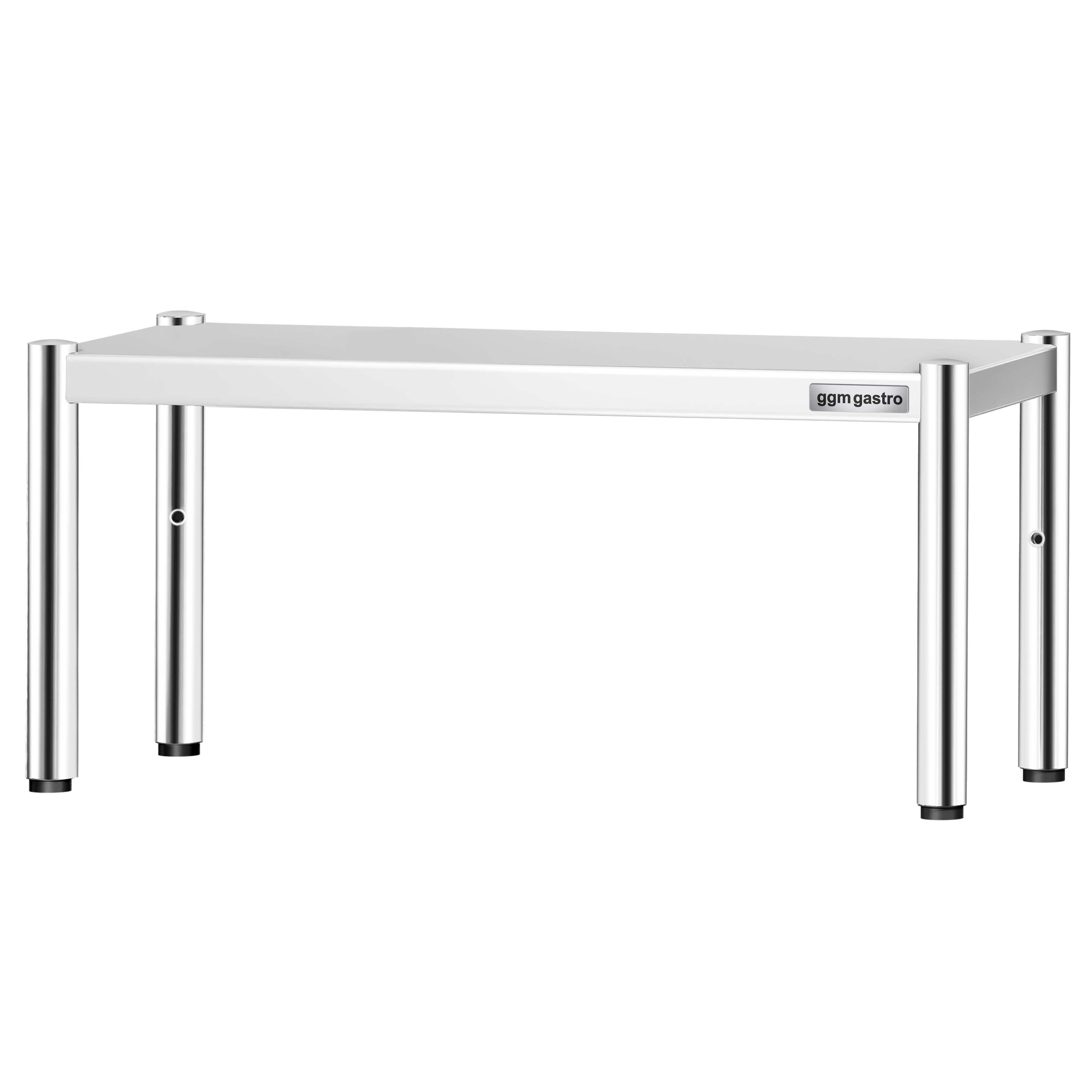 Étagère supérieure en inox – 1 niveau – 800 × 370 mm – hauteur réglable