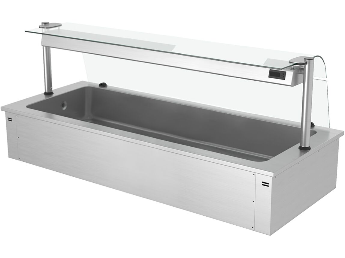 Cuba de hielo encastrable - 2110mm - 6x GN 1/1 - 250L