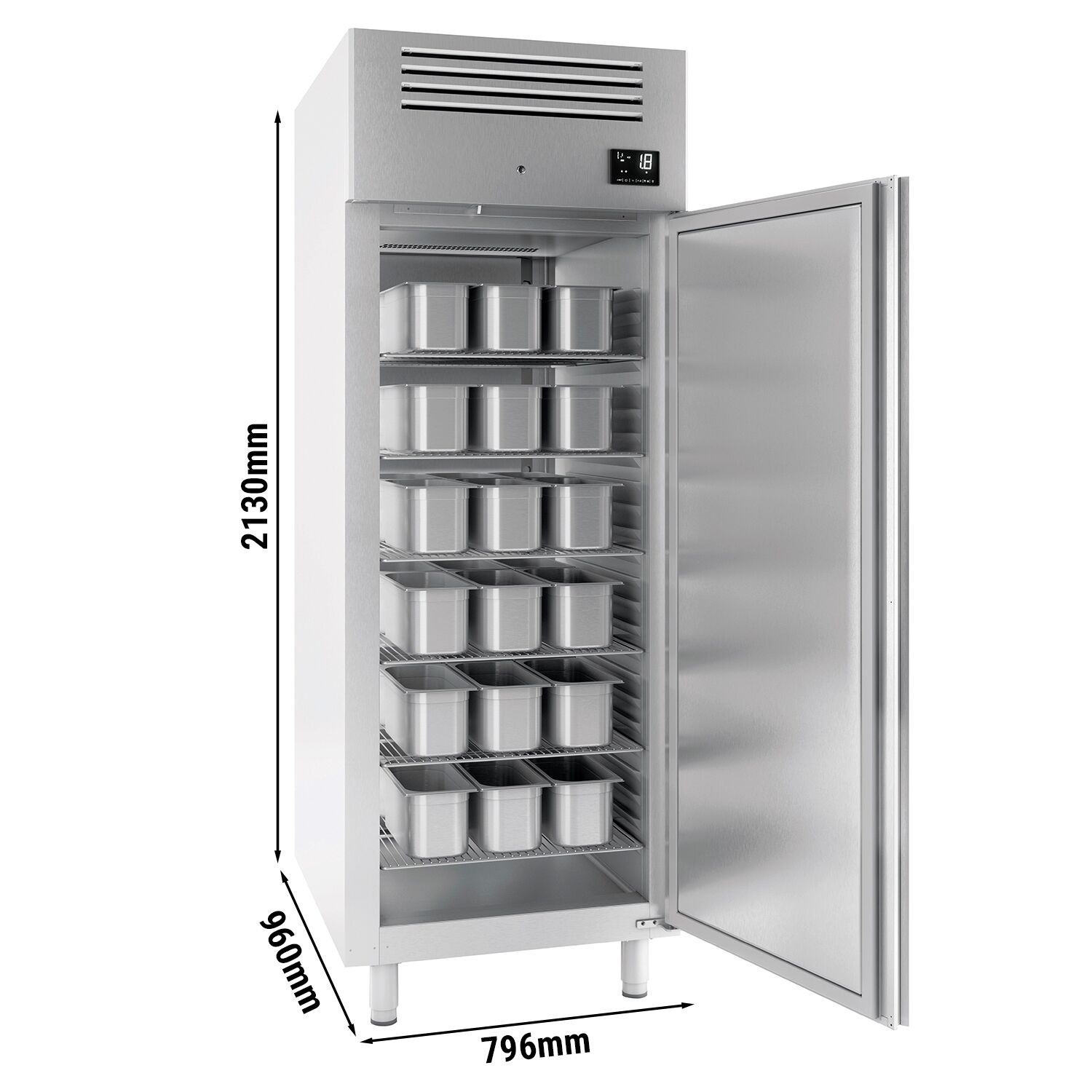 Congélateur à glace PREMIUM PLUS – EN 60×80 – 1628 litres – avec 1 porte