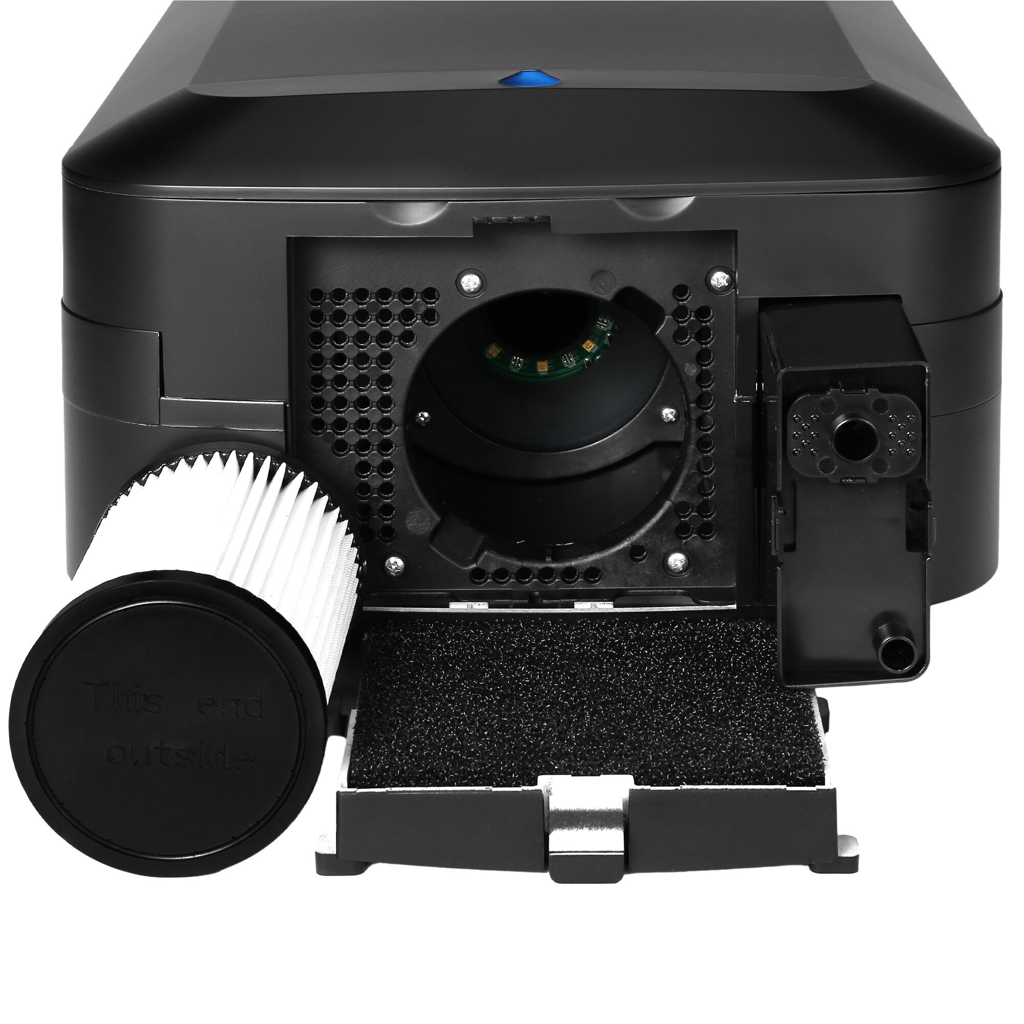 Sèche-mains avec capteur & lampe UV - Noir mat