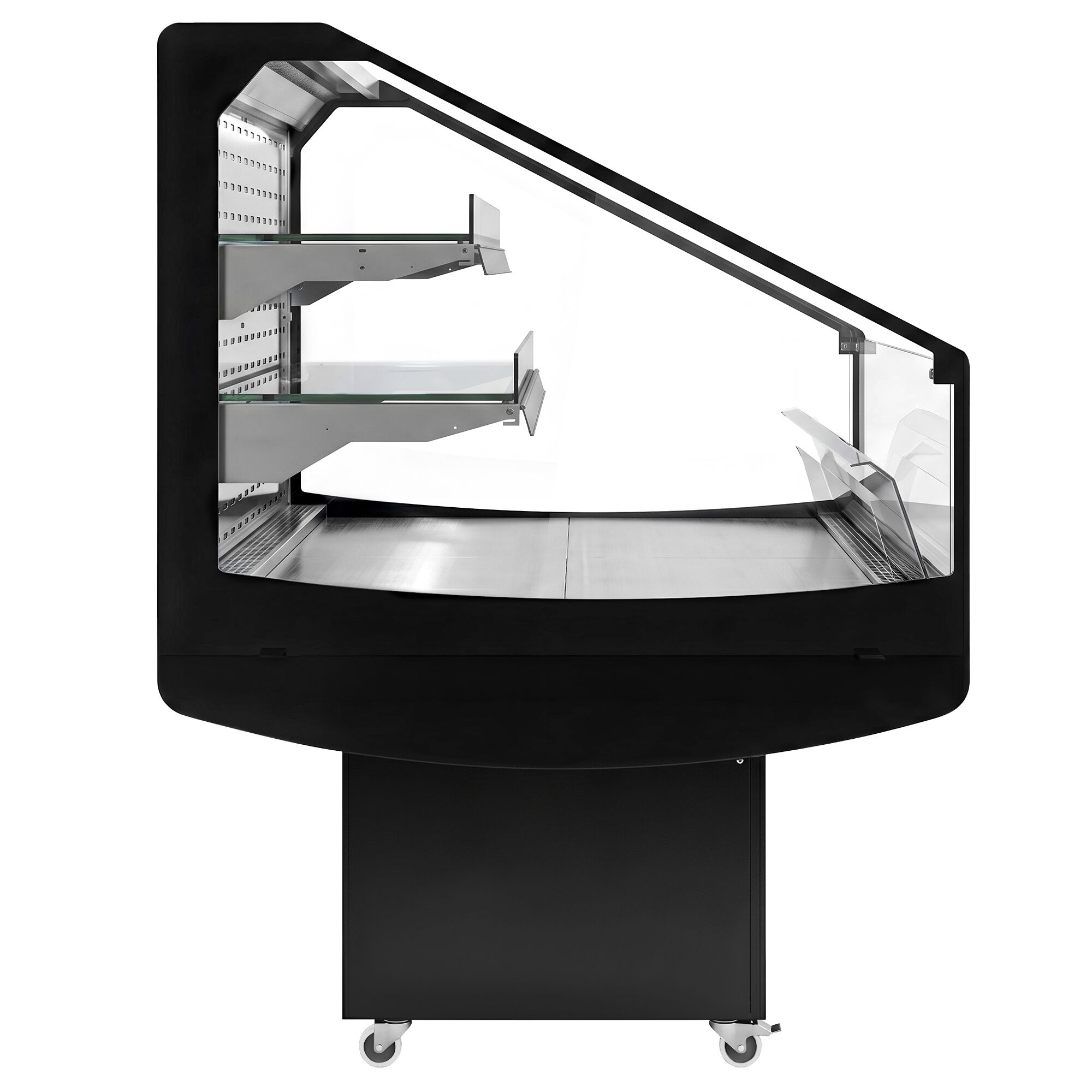 Commercial Island Chiller - 1250x1058x1441mm - 230 Litres - 2 Shelves - Black