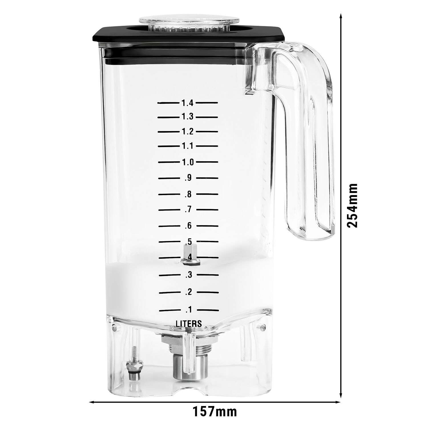 HAMILTON BEACH | AirWhip Frothing Jar – 1.4 L - Polycarbonate - Fits MHPHBC7 - Cold foam in 20 s