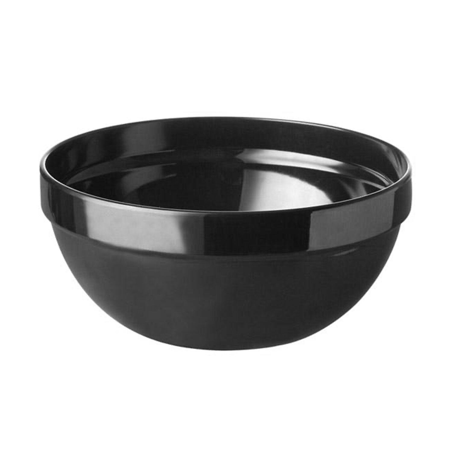 (6 pcs) Coupe - CASUAL MAXI - Mélamine - 1,8L - carré - lot de 6 - 200x200mm - Profondeur : 90mm - Noir