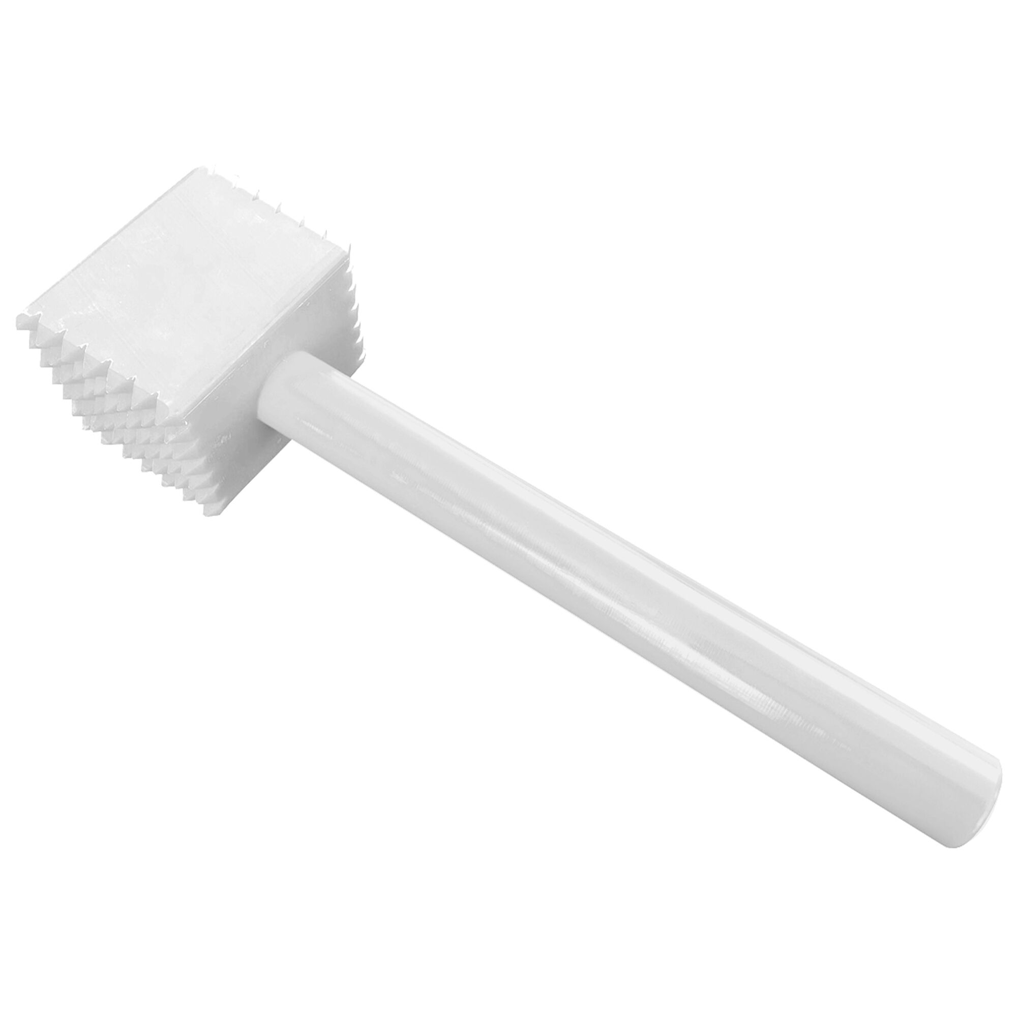 Attendrisseur à viande – carré – plastique – Blanc