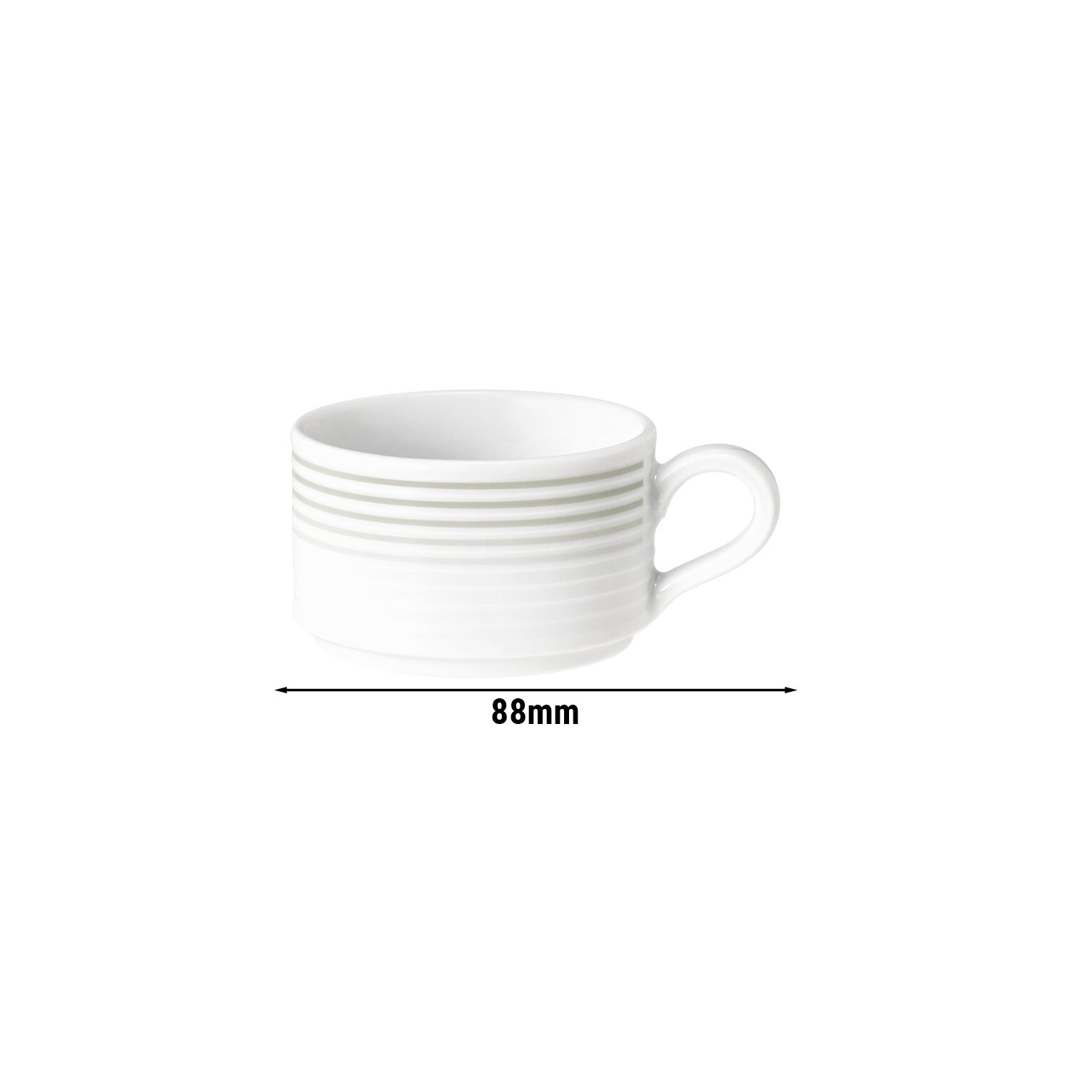 (6 pcs) SELTMANN WEIDEN | Tasse à moka - 0,09 litre - Gris perle         