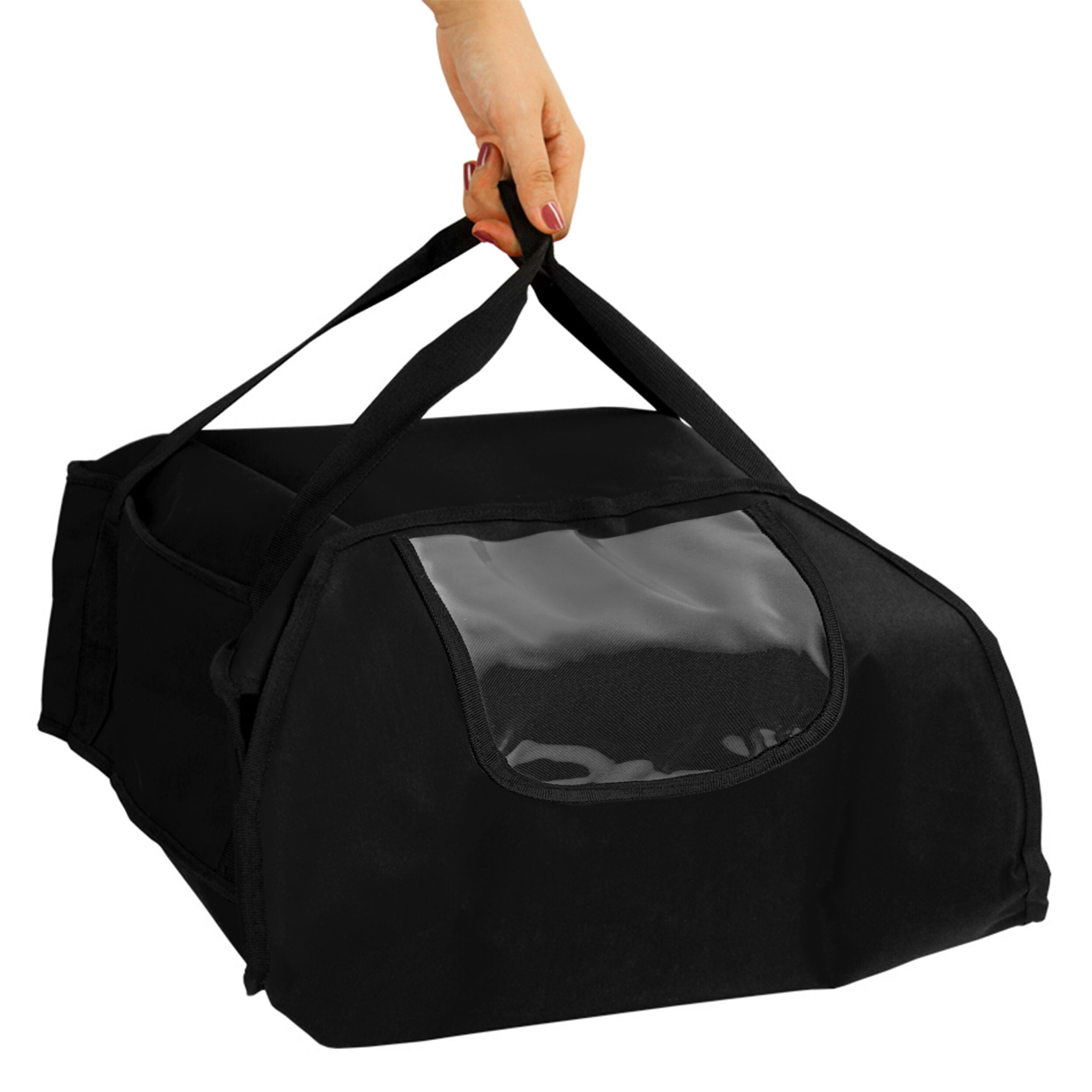 Sac à pizza / Sac isotherme - pour 5 boîtes à pizza 43x43cm - Noir