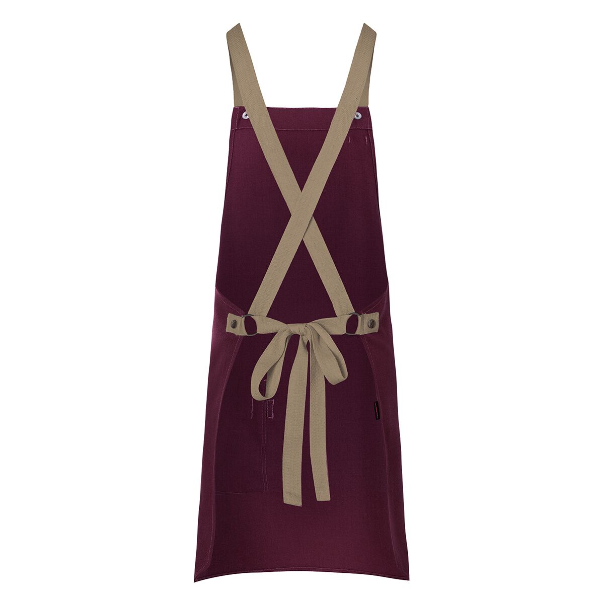 KARLOWSKY | Tablier à bavette Urban-Look - Aubergine