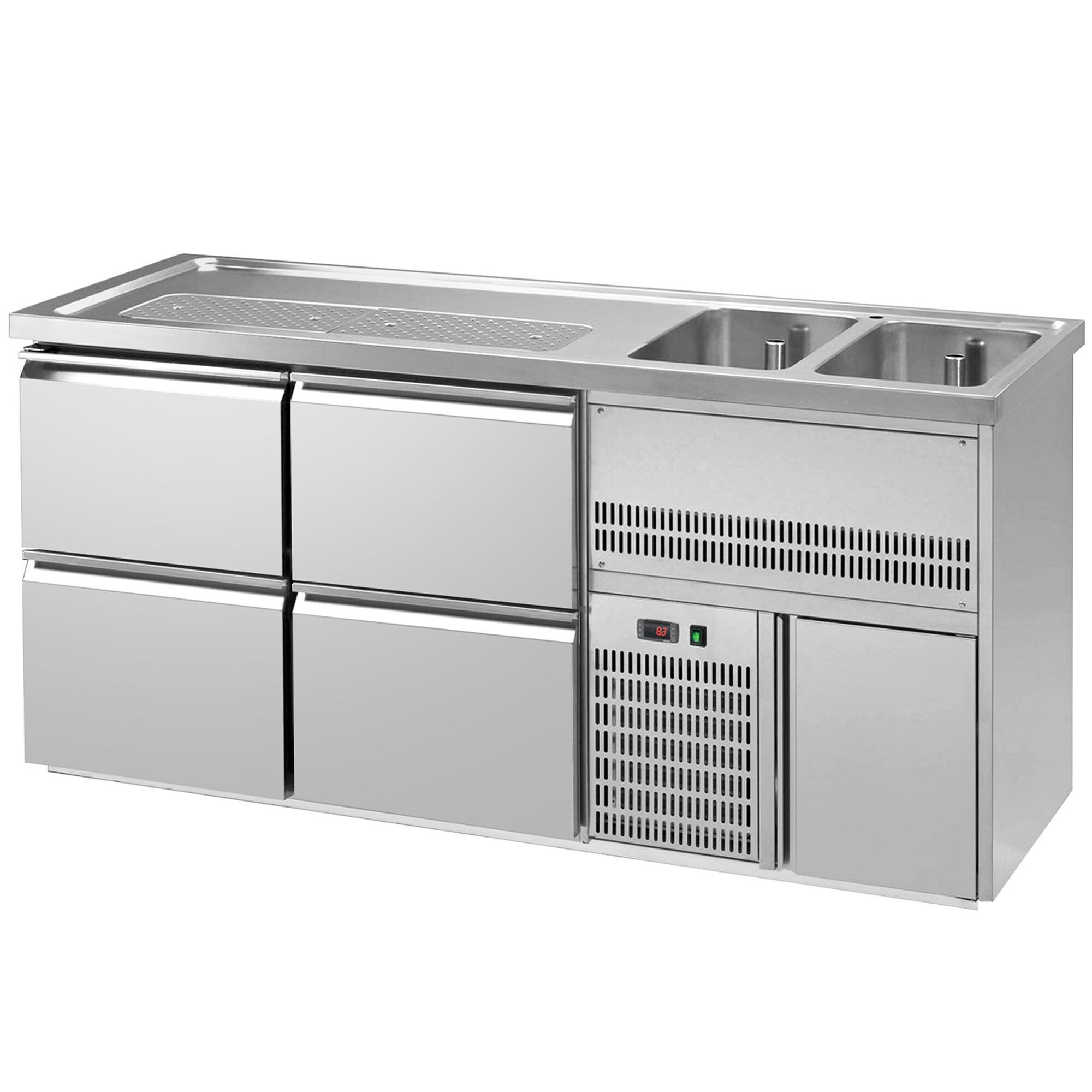 Biertheke Premium PLUS - 1950x700mm - 4 Schubladen