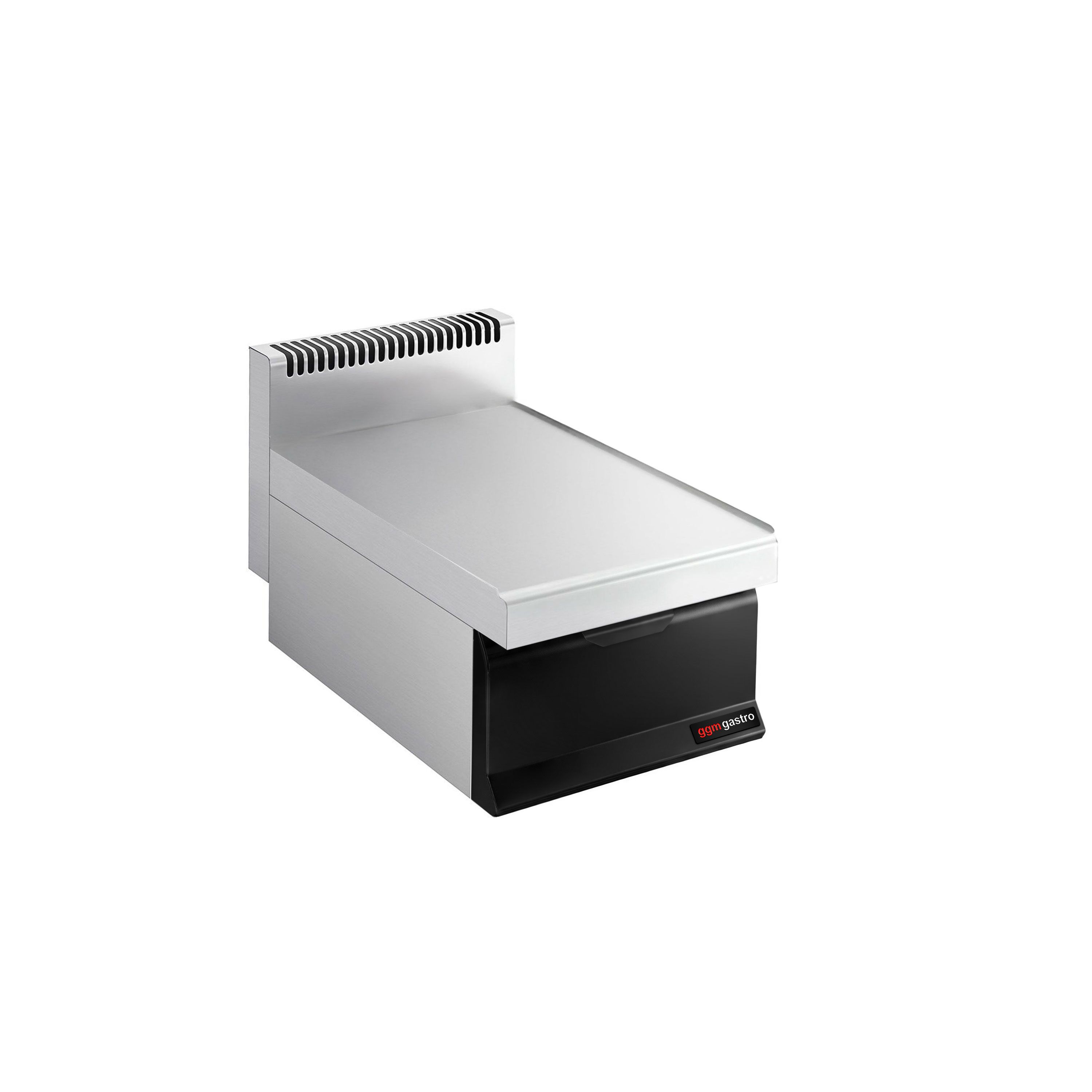 Neutral Element - with Drawer - GN container fit Mario 700 - 400x620x430mm - 0.23m³ - Black front - GN 1/1 or 2x 1/2