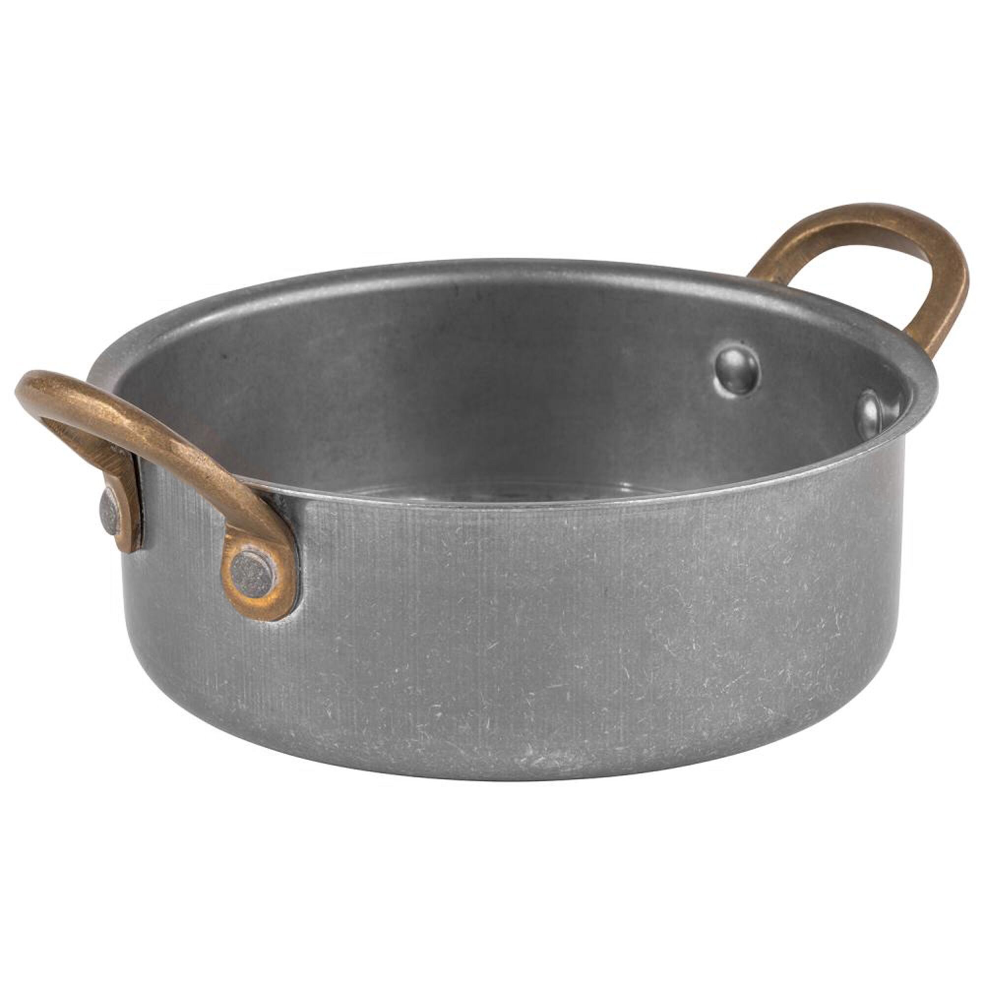(6 pcs) Serving Pot VINTARA - Stainless Steel - 0.55L - Ø 140mm - Height: 50mm