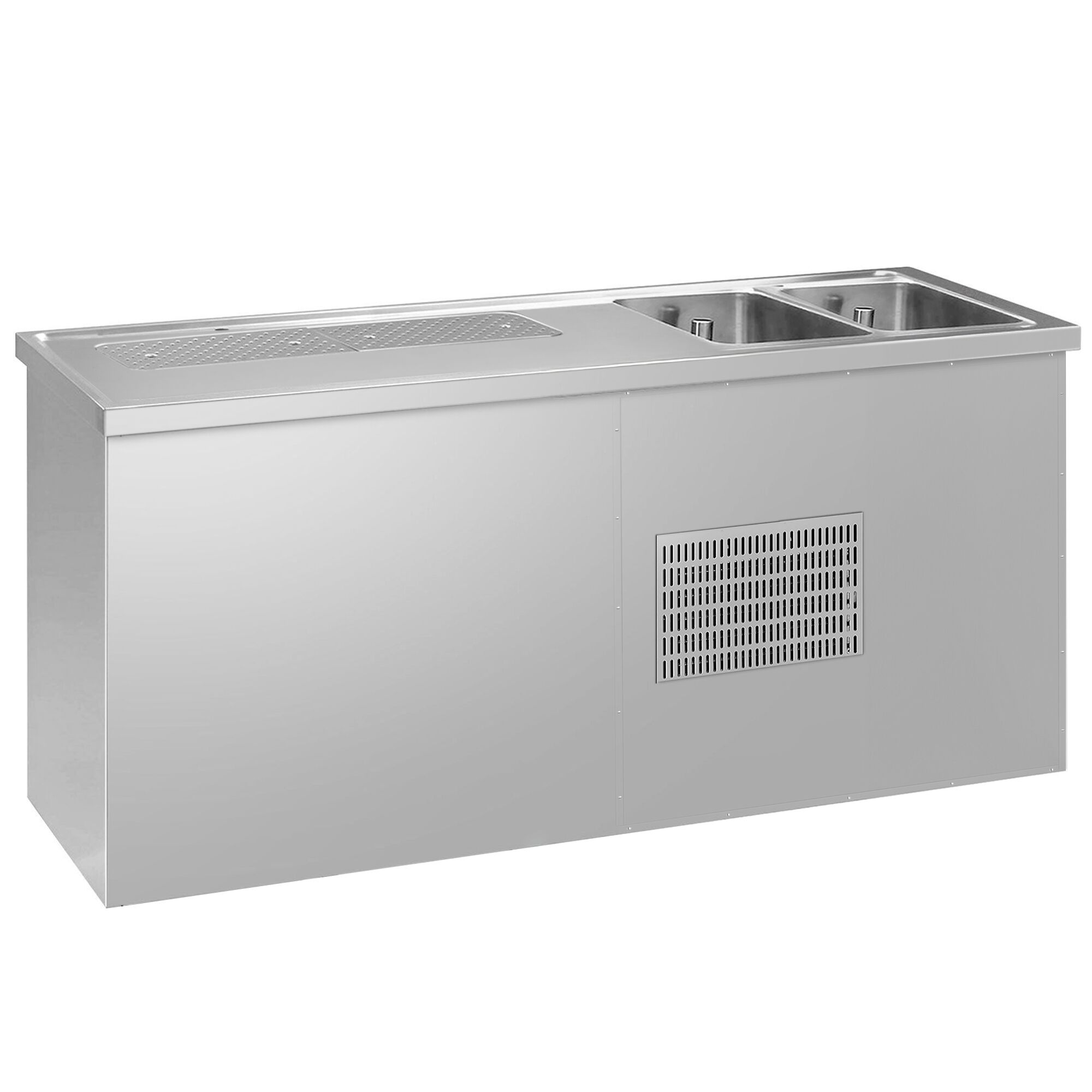 Comptoir à bière Premium PLUS – 1950 × 700 mm – 1 porte & 2 tiroirs