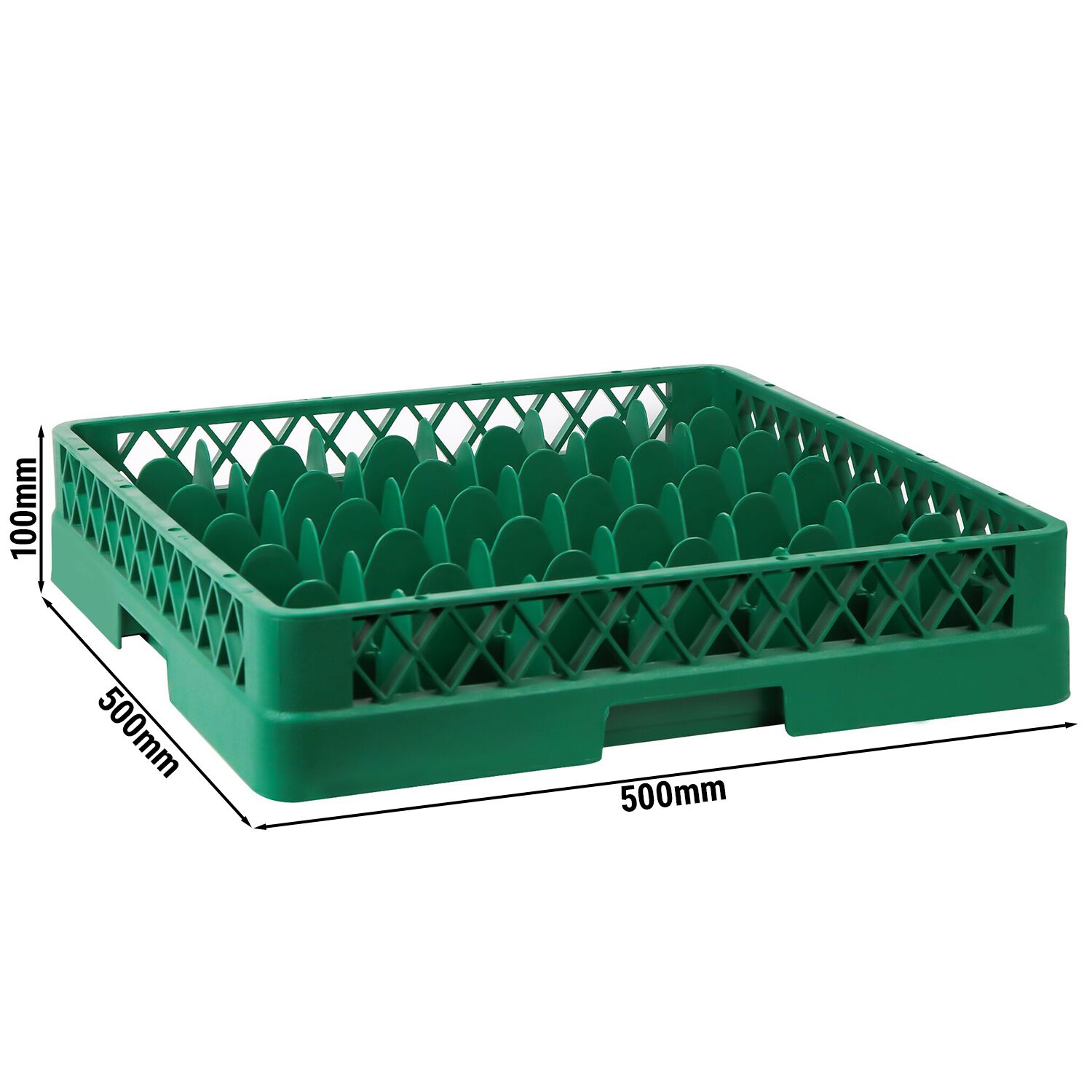 Casier à verres - 500x500mm - 36 compartiments - Vert - compatible ARU36N