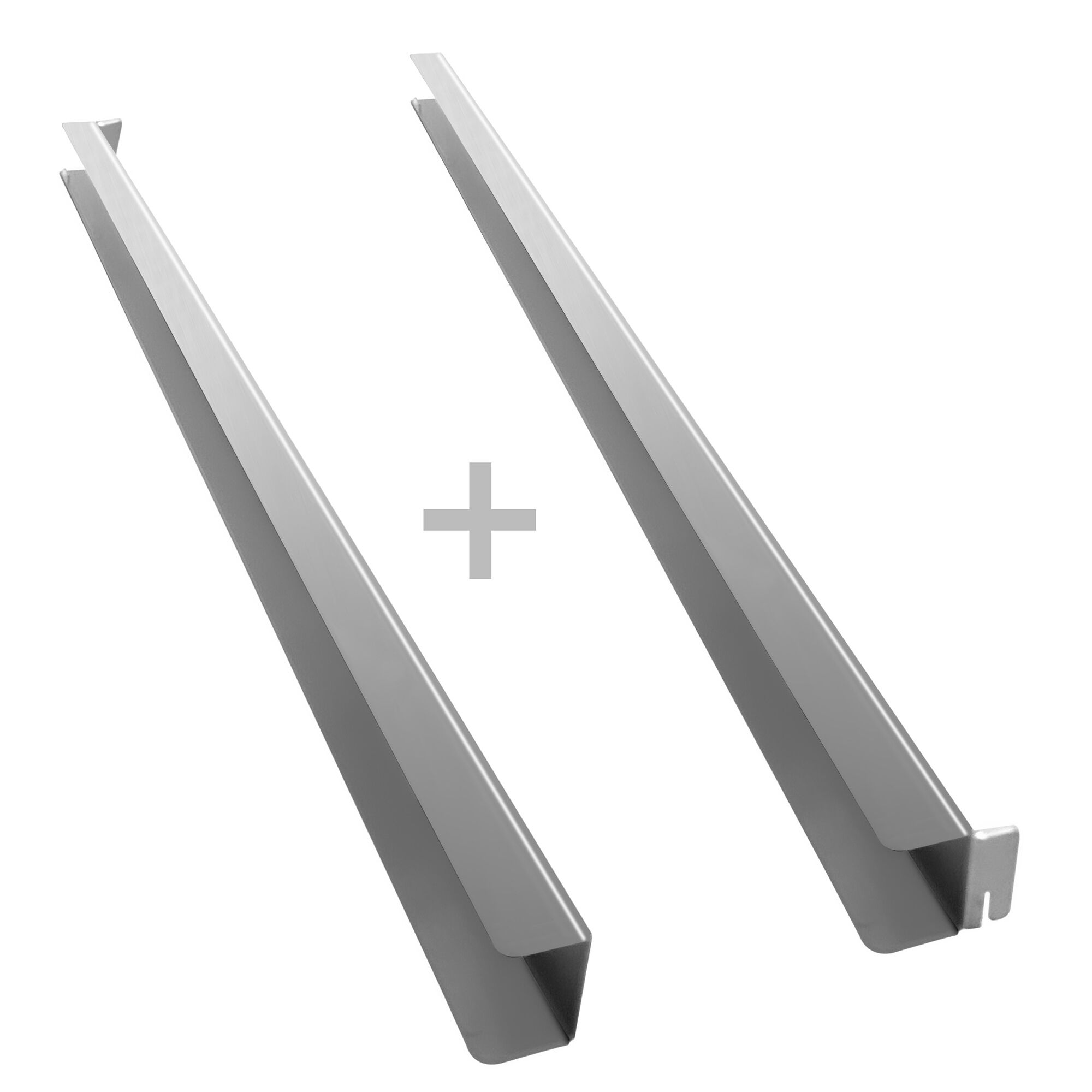 Paire de glissières en inox - Rails pour grille de support - 30x700x30mm - pour ETKSC792DN Série