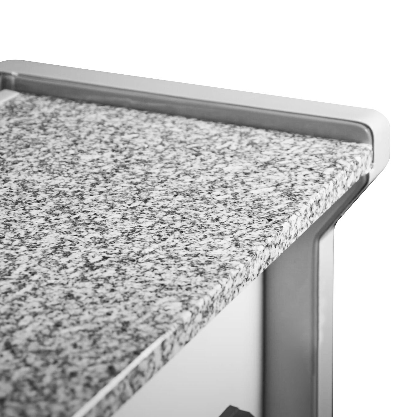 Comptoir vitrine réfrigérée - 990x1150mm - +1/+10°C - Vitre bombée - 250L - Façade verte