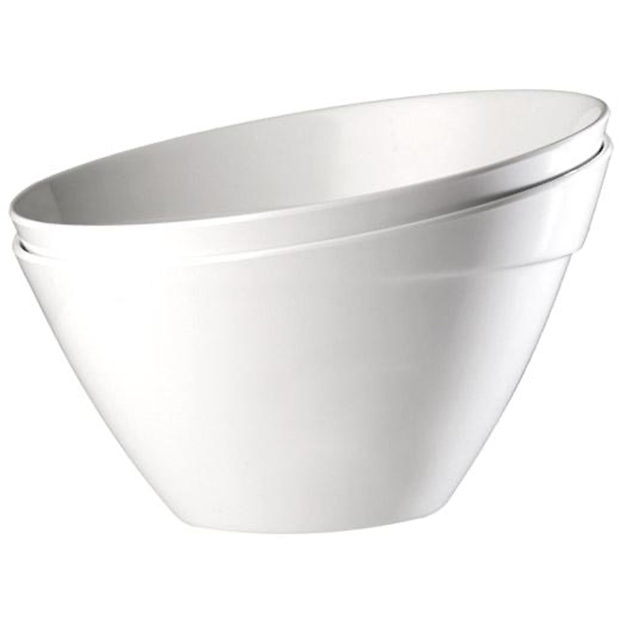 (6 pcs) Coupe - BALANCE - Mélamine - 2,5L - carré - lot de 6 - 245x245mm - Profondeur : 150mm - Blanc