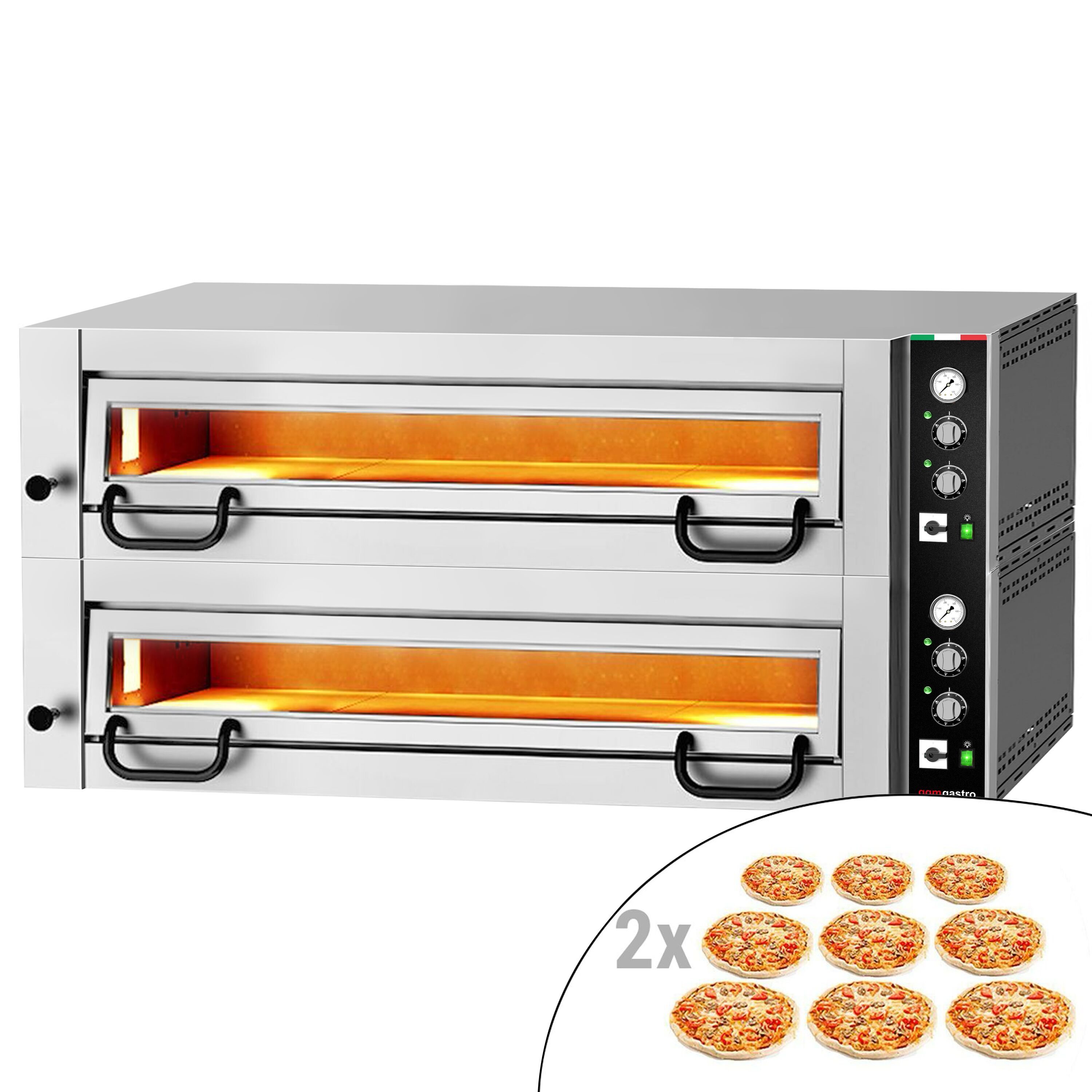 Four à pizza électrique Power – 9+9 x 34 cm – Manuel