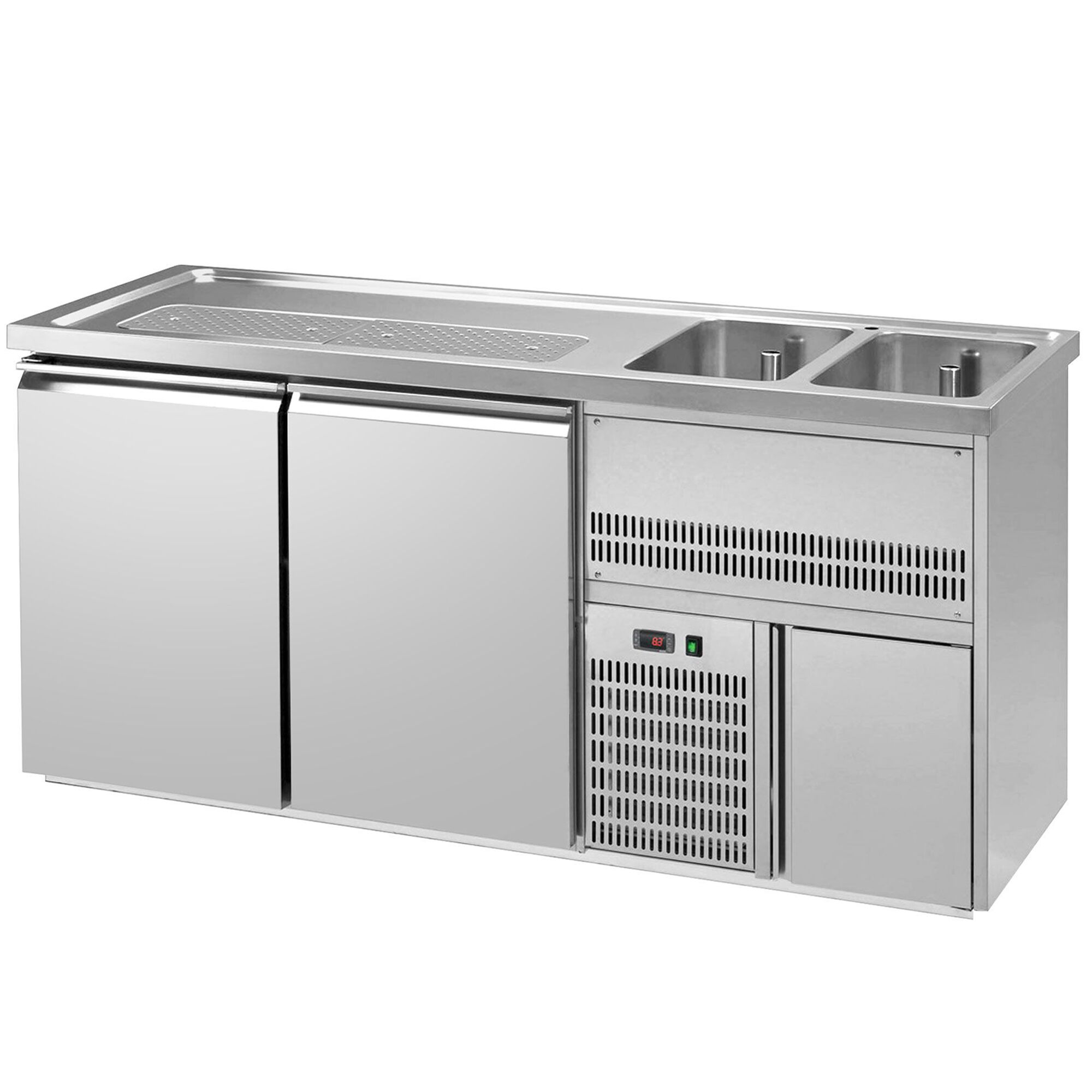 Biertheke Premium PLUS - 1950x700mm - 2 Türen