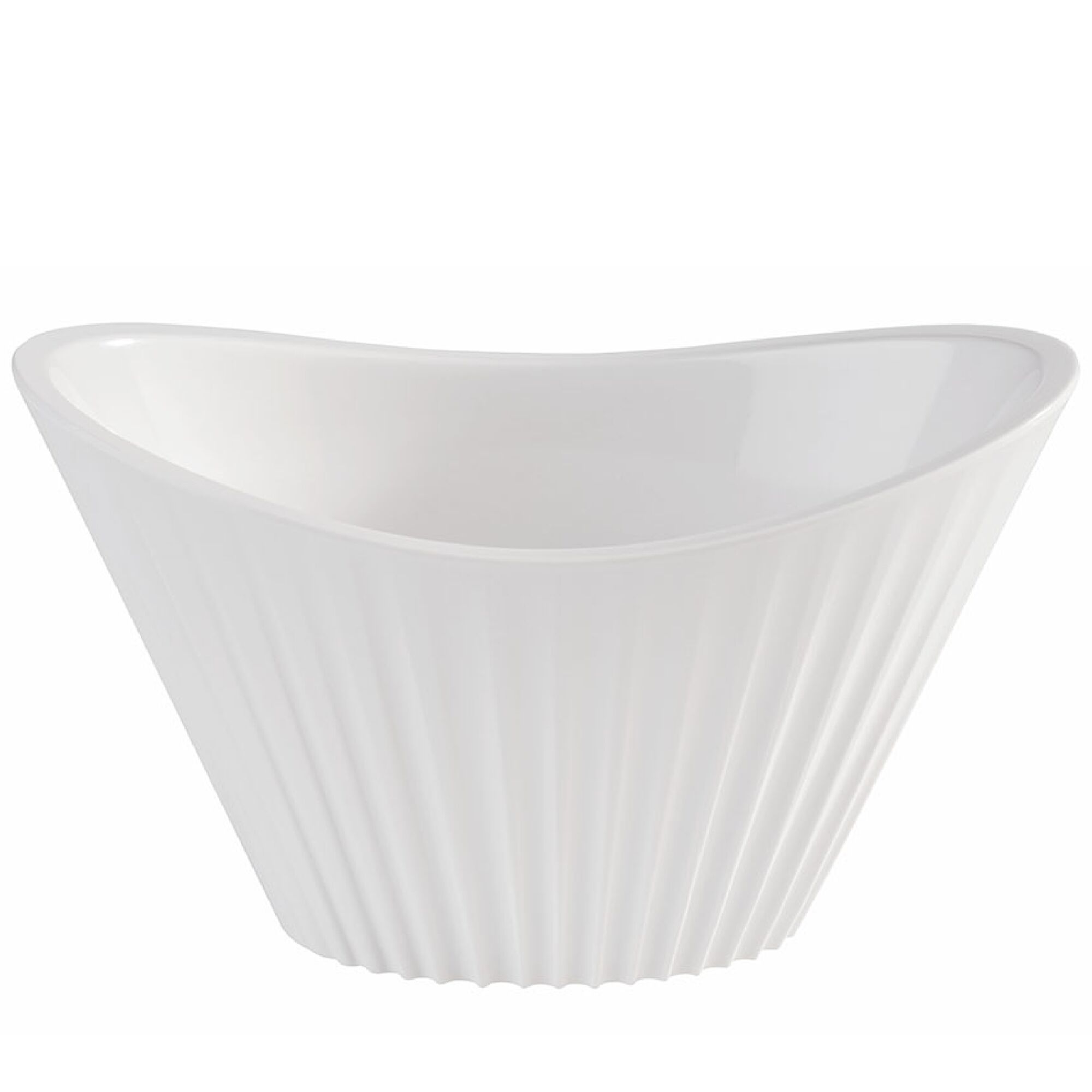 (48 pièces) Bol - MINI - Mélamine - 70 ml - 95 x 55 mm - Blanc