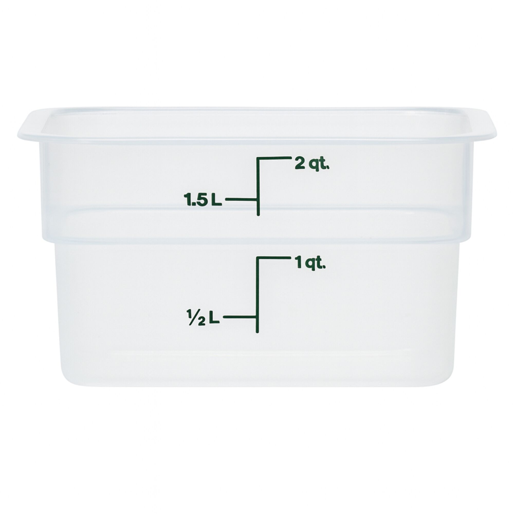 (6 pièces) CAMBRO | CAMSQUARES® – Récipient – 1,9 litre – transparent