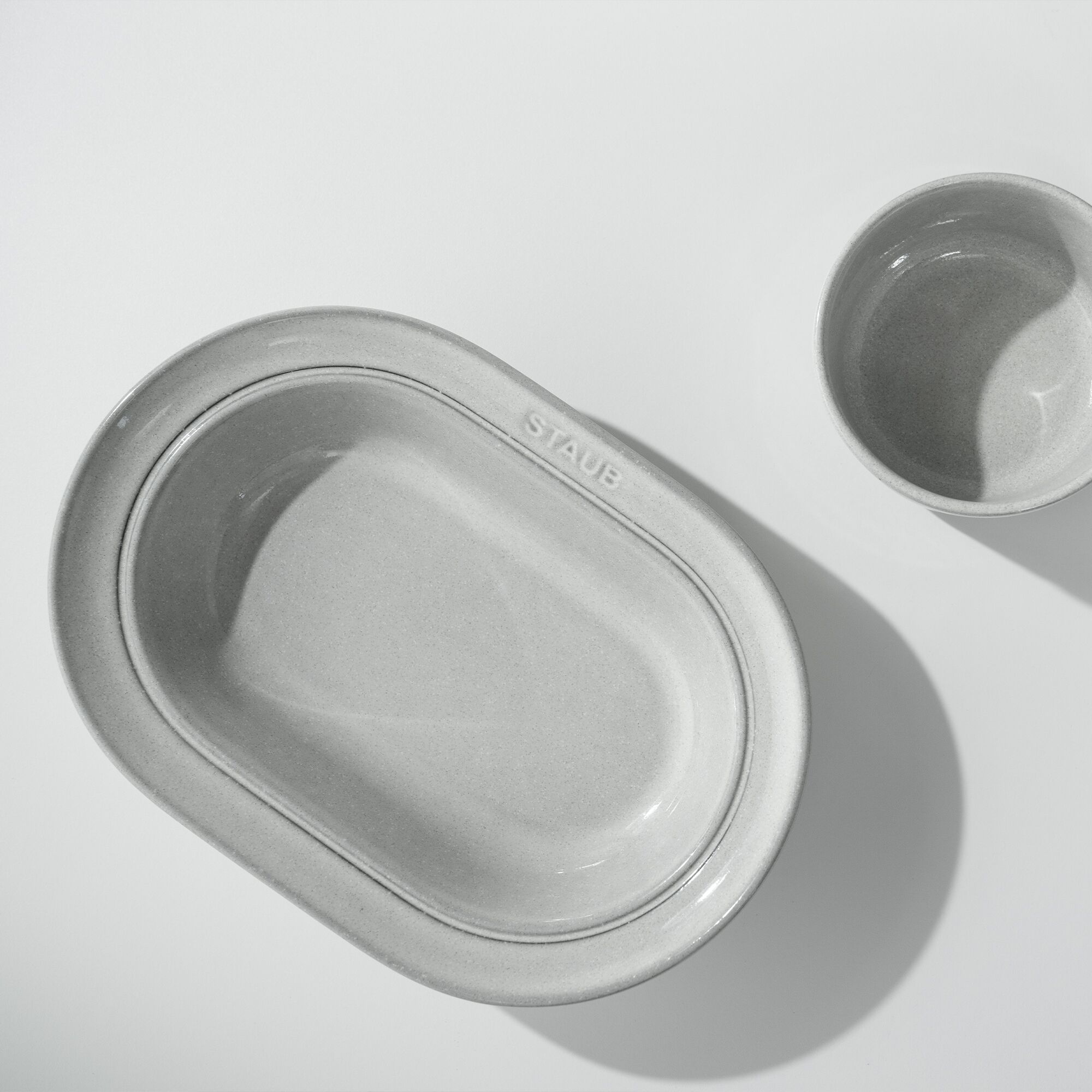 STAUB | Dining Line Ceramic Deep Plate – Ø 25 cm - White Truffle