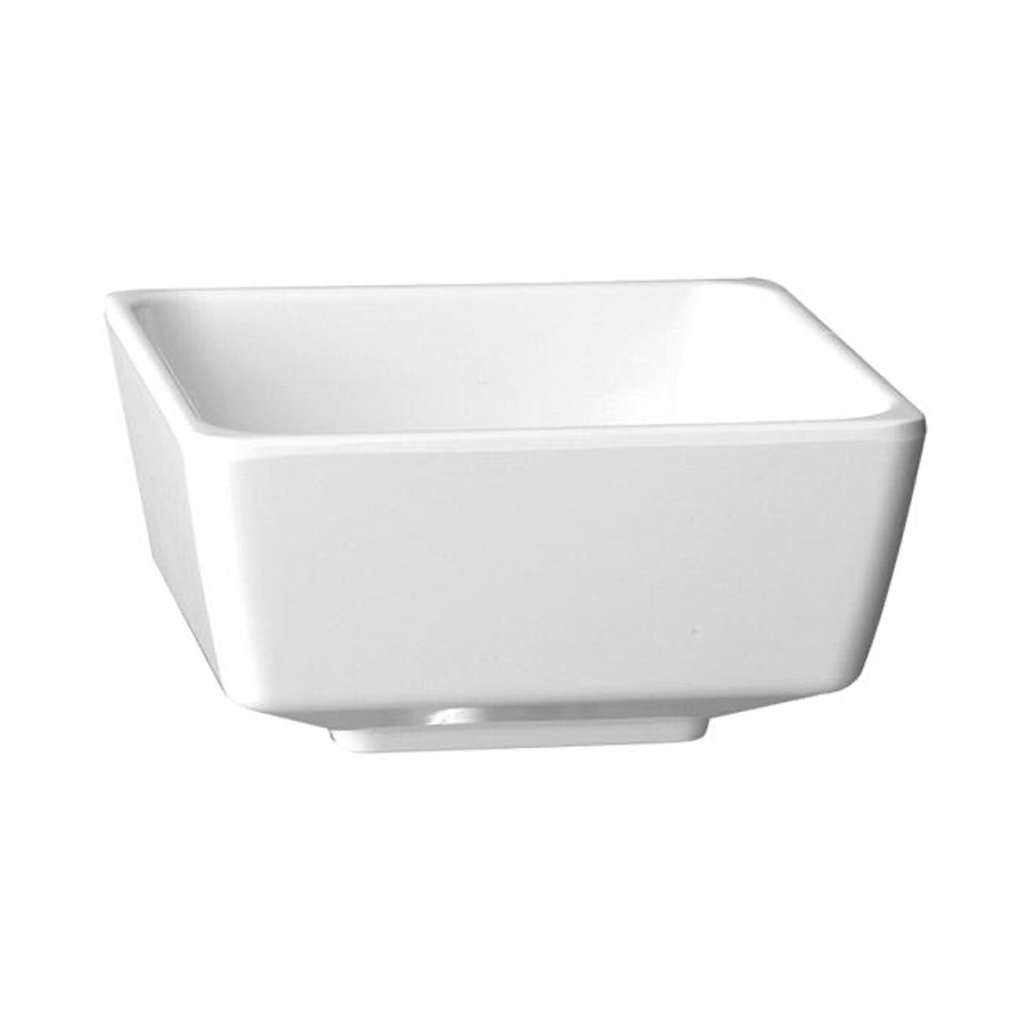 (6 pcs) Coupe - FLOAT - Mélamine - 1,9L - carré - lot de 6 - 190x190mm - Profondeur : 95mm - Blanc