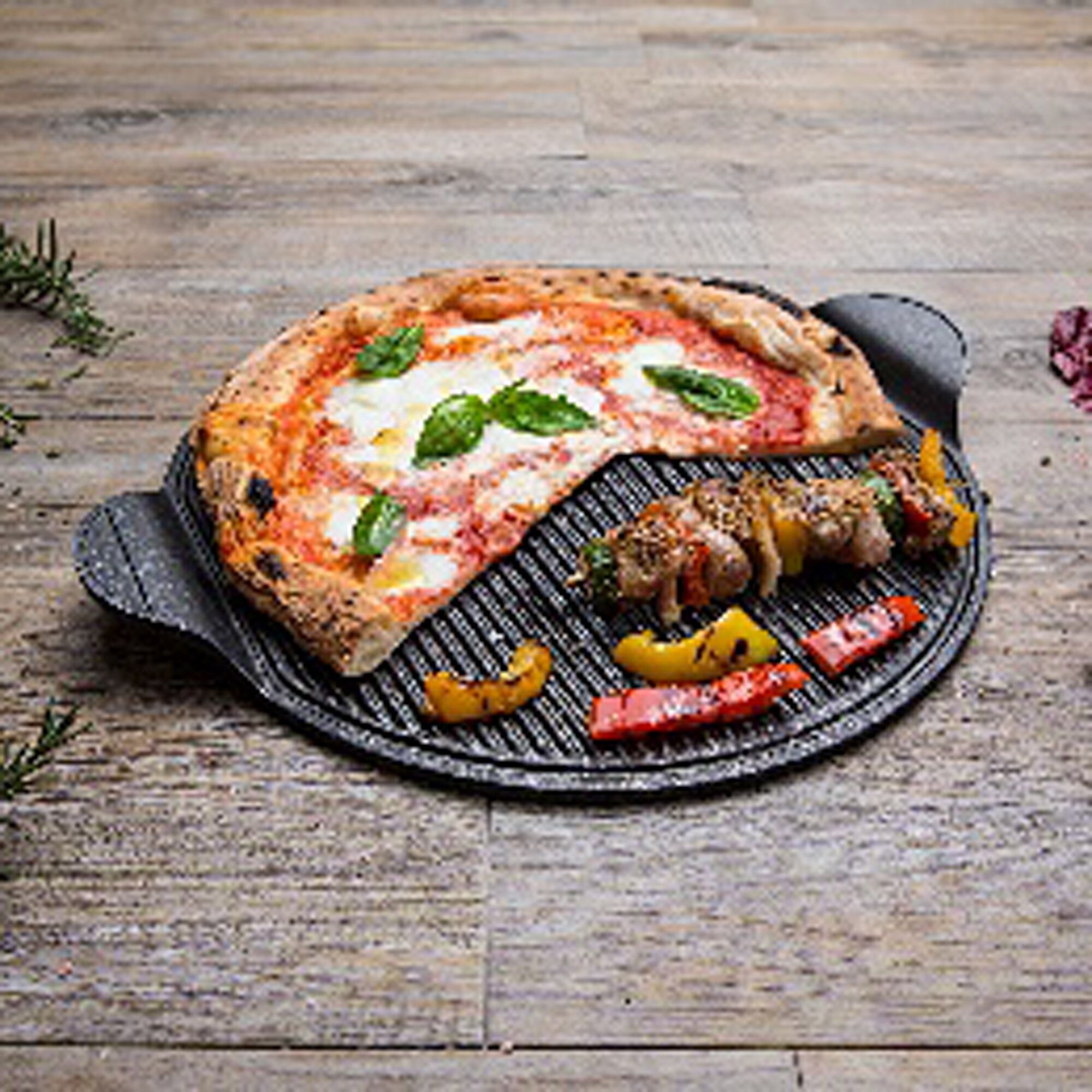 Plaque de cuisson pour pizza PREMIUM - 400 x 340 mm