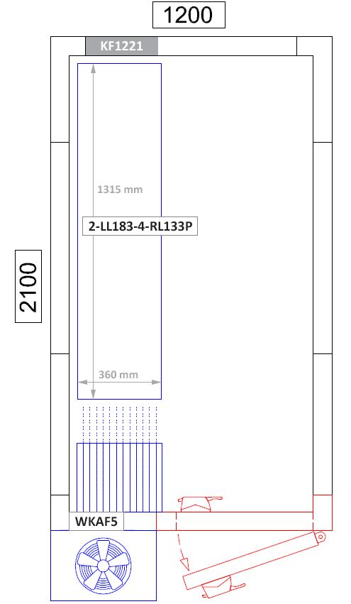 Étagère de base en aluminium - 1315 x 1800 mm - Capacité de charge : 600 kg