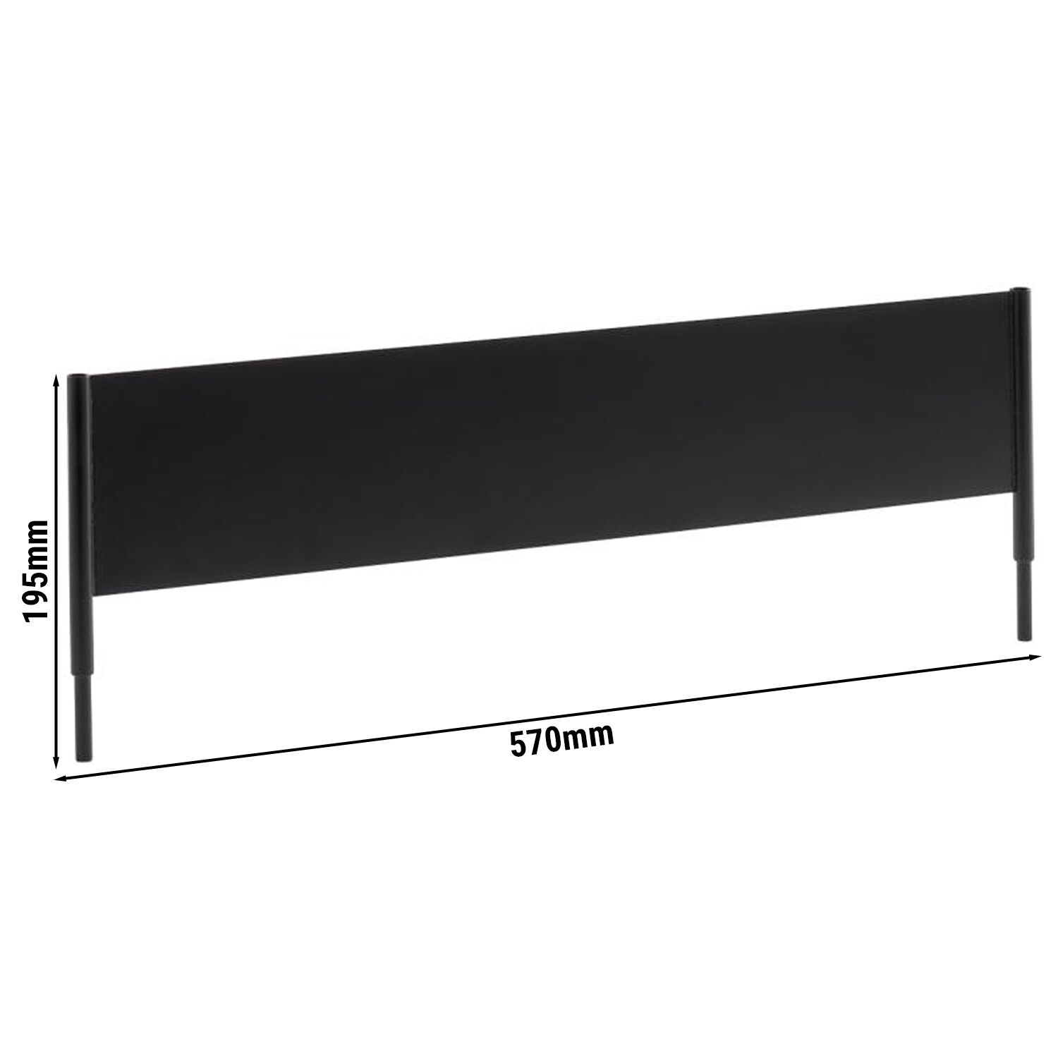 Tableau perforé - VALO - Métal - 570x10x195mm - pour 14030 - Noir