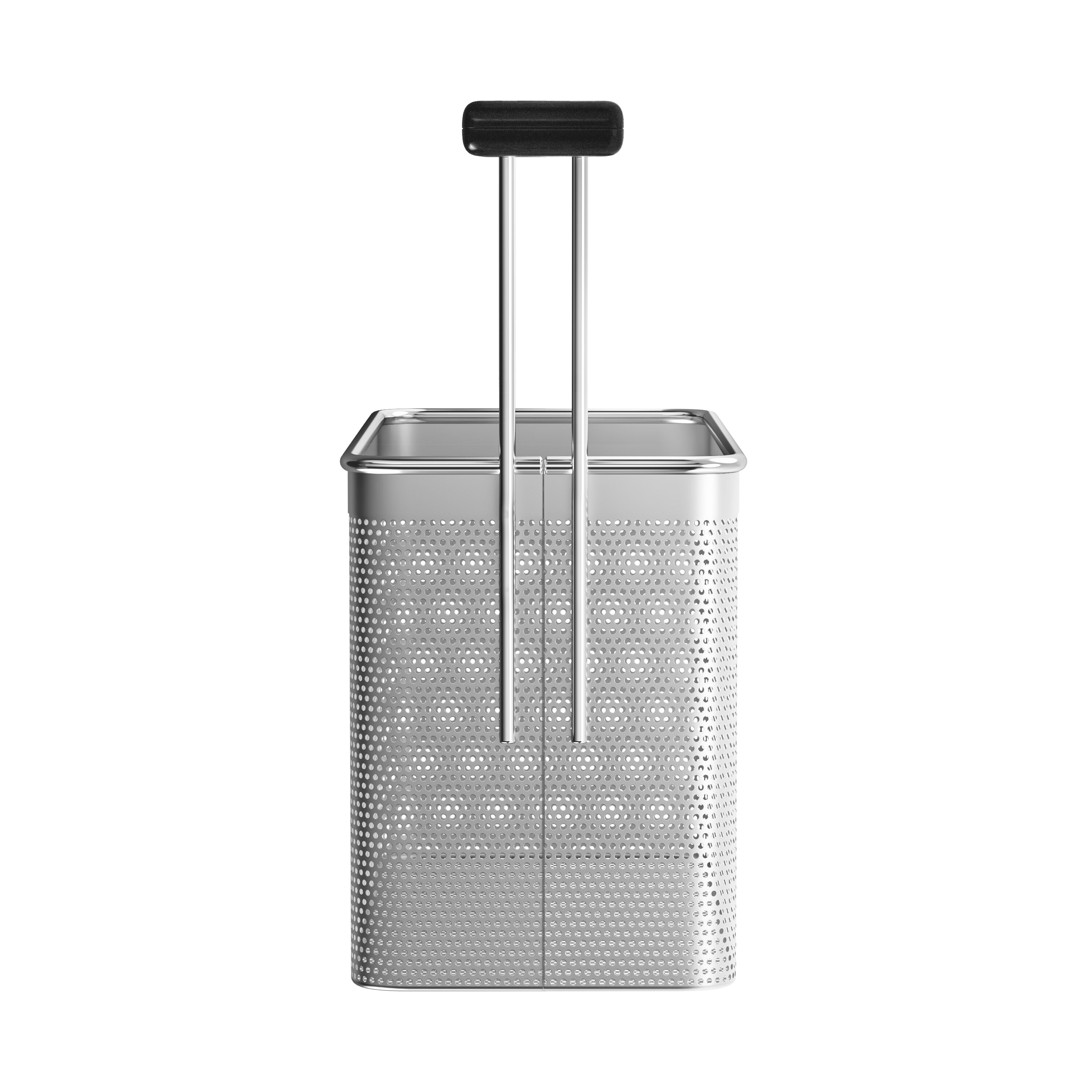 GN 1/2 Panier à pâtes - 140x332x220mm - Inox - avec poignée ergonomique en plastique, coins arrondis, matériaux résistants à la chaleur - pour cuiseur à pâtes - Série Mario - Norme CE