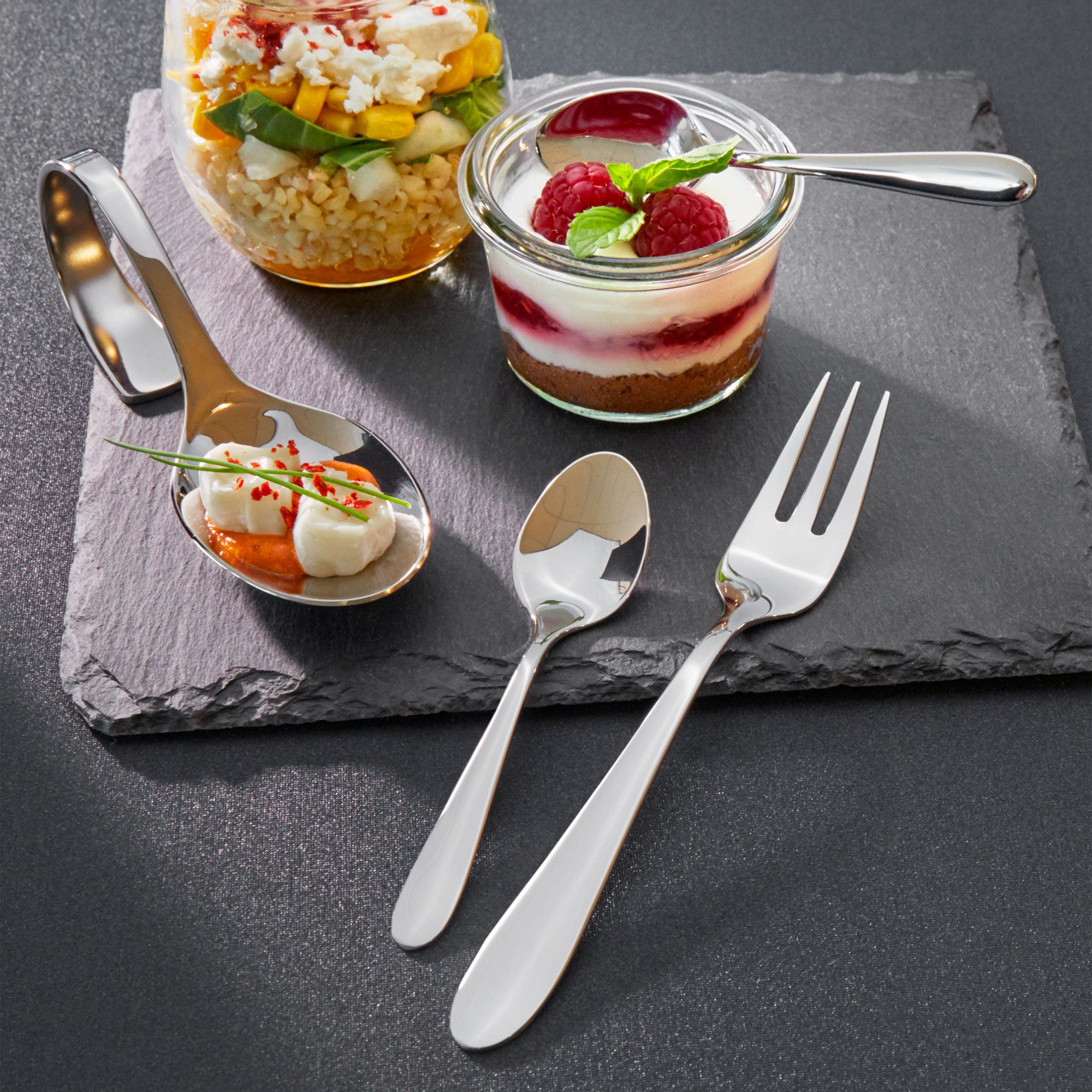 (12 pièces) WMF | SARA - Cuillère à dessert - 158 mm - polie