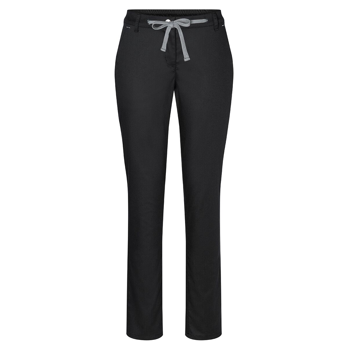 (6 pièces) KARLOWSKY | Pantalon chino femme stretch moderne - Noir - Taille : 34