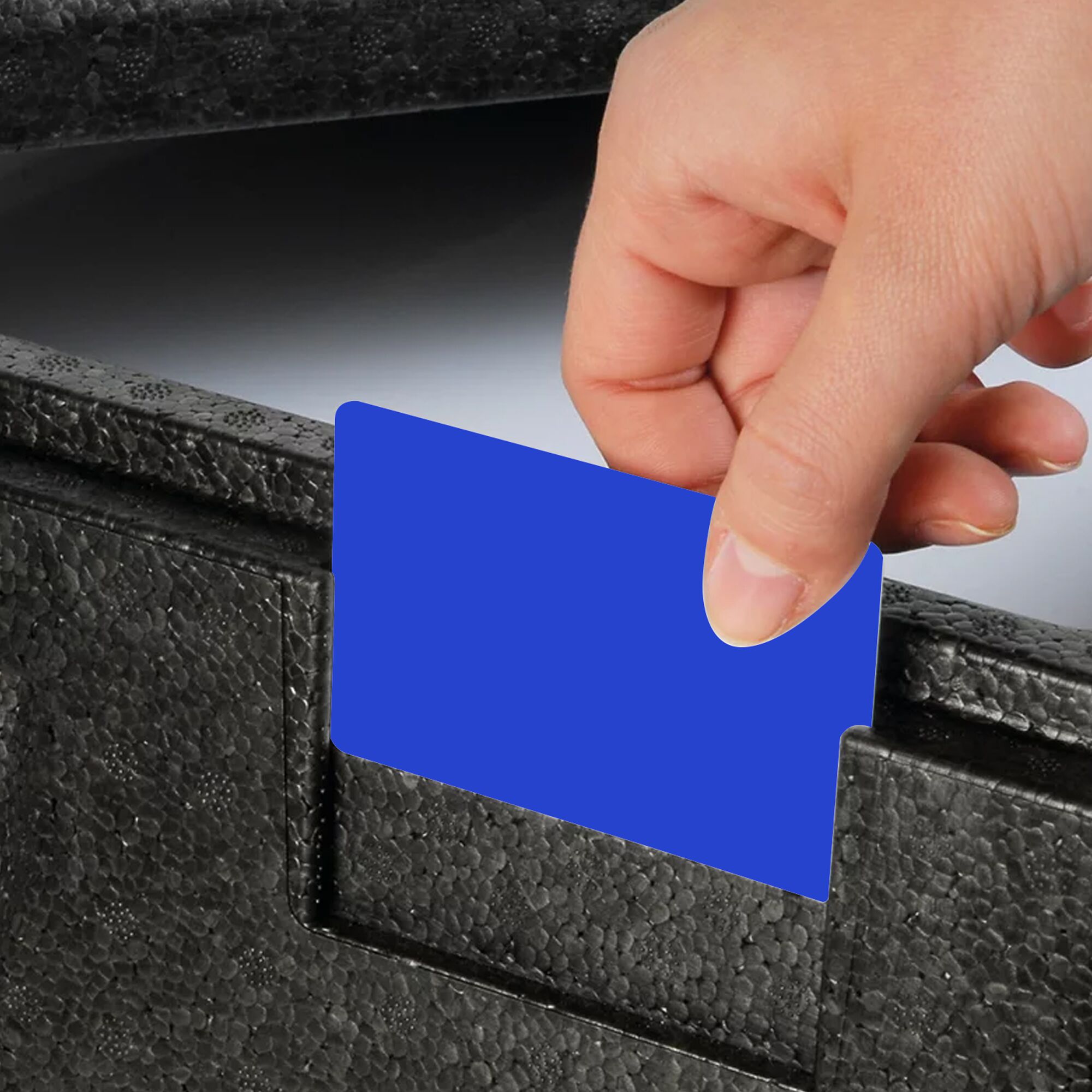 (100 pièces) THERMO FUTURE BOX | Carte d'étiquettes pour boîtes thermiques - Bleu