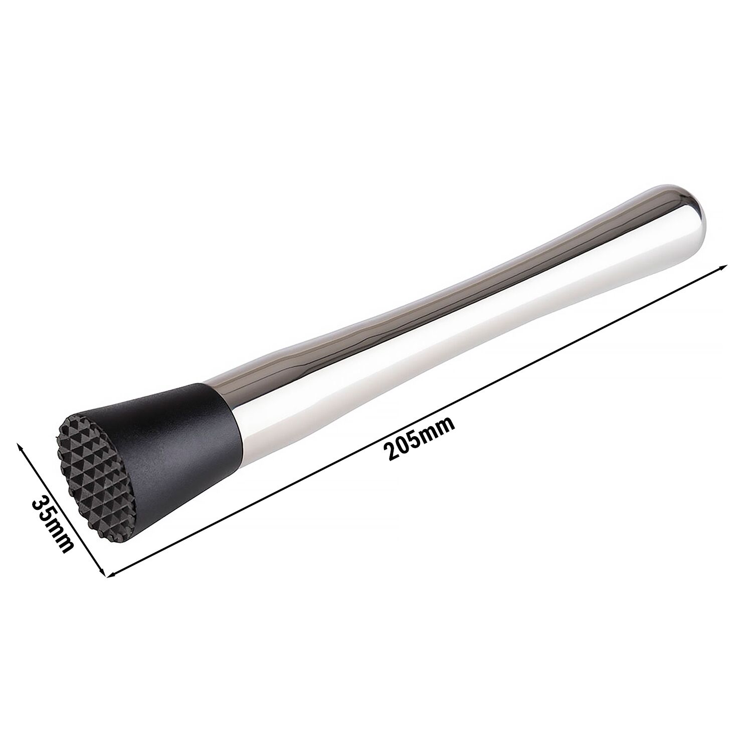 (6 pcs) Pilon à cocktail - acier inoxydable - Longueur: 205mm