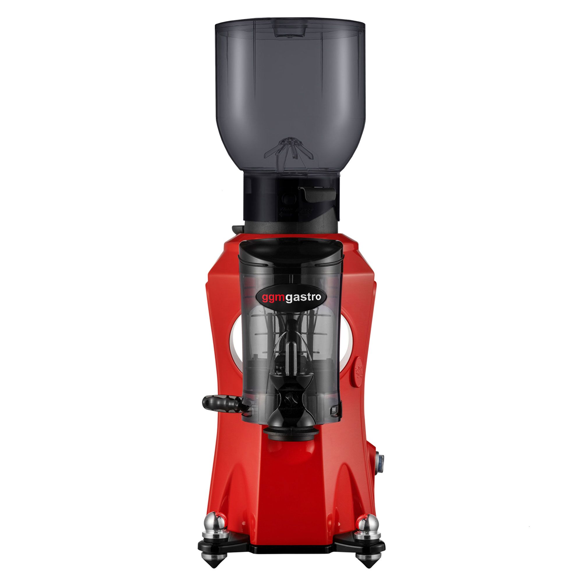 Moulin à café – 2 kg – 45 dB – Avec doseur – Rouge
