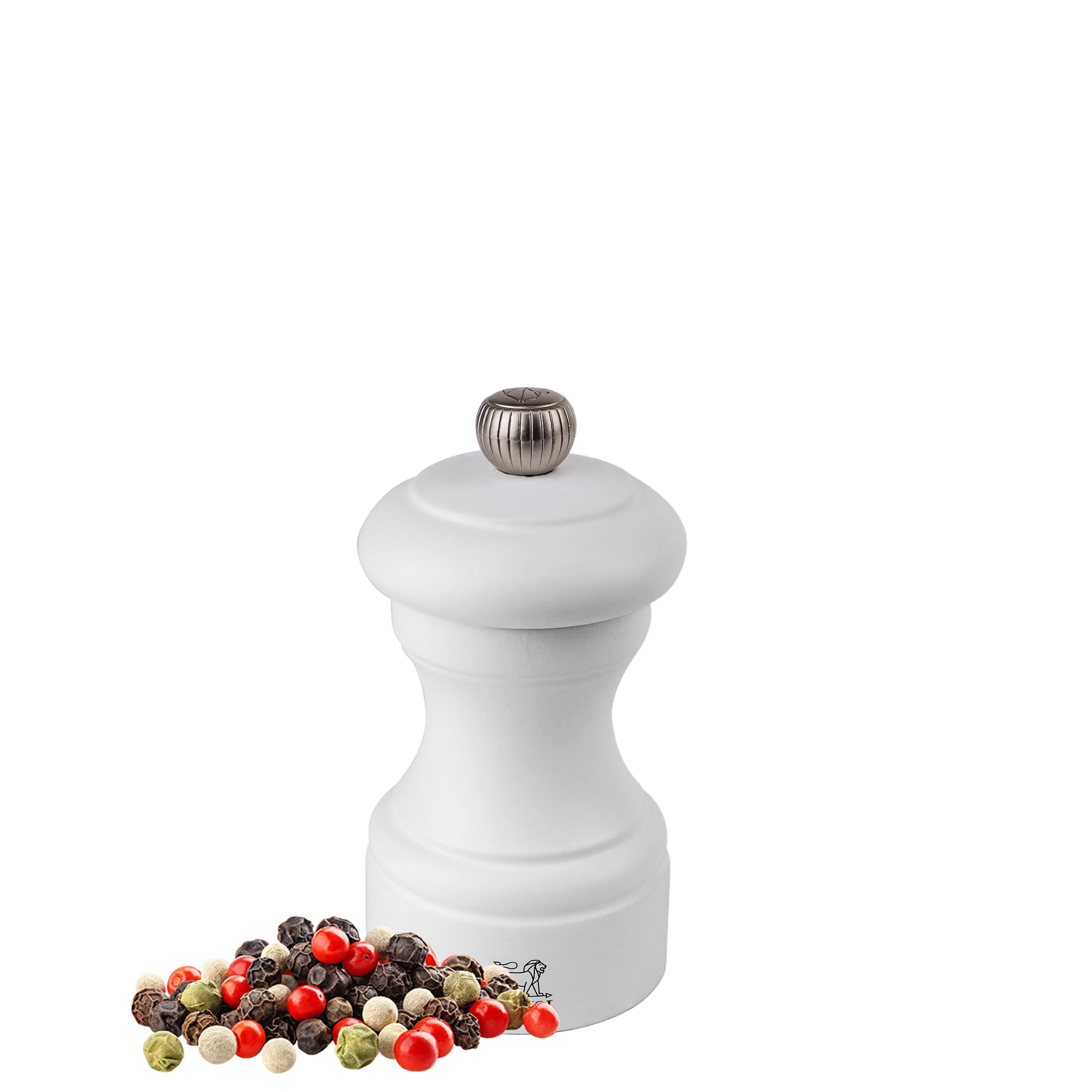 (6 pièces) PEUGEOT | BISTRO - Moulin à poivre - Bois - Blanc mat - Hauteur : 100 mm