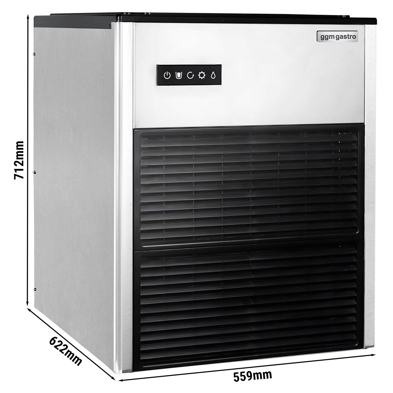 Machine à glaçons - Nugget - 335 kg/24 h
