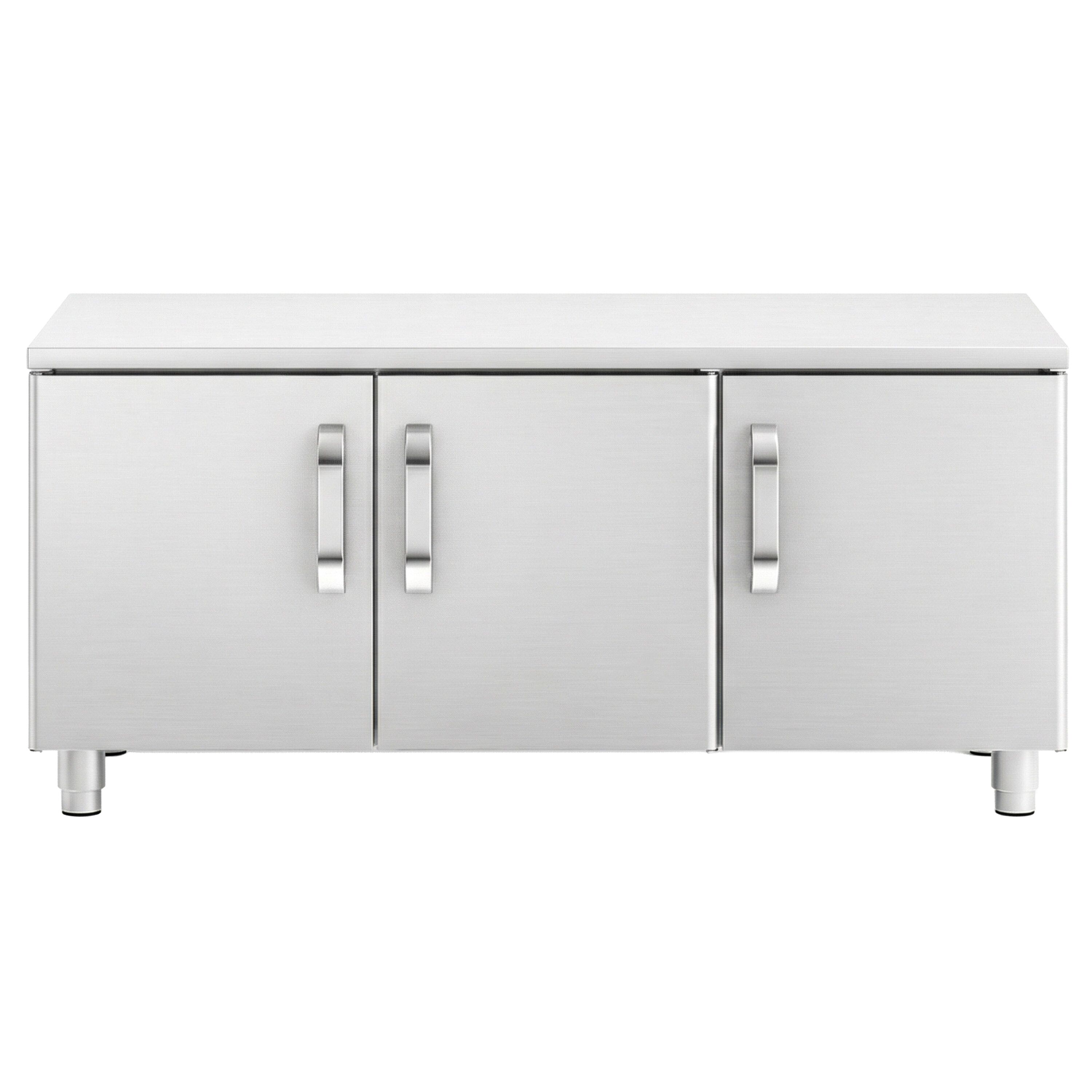 Dulap bază din oțel inoxidabil – linia 700 - 1200 mm - 3 uși