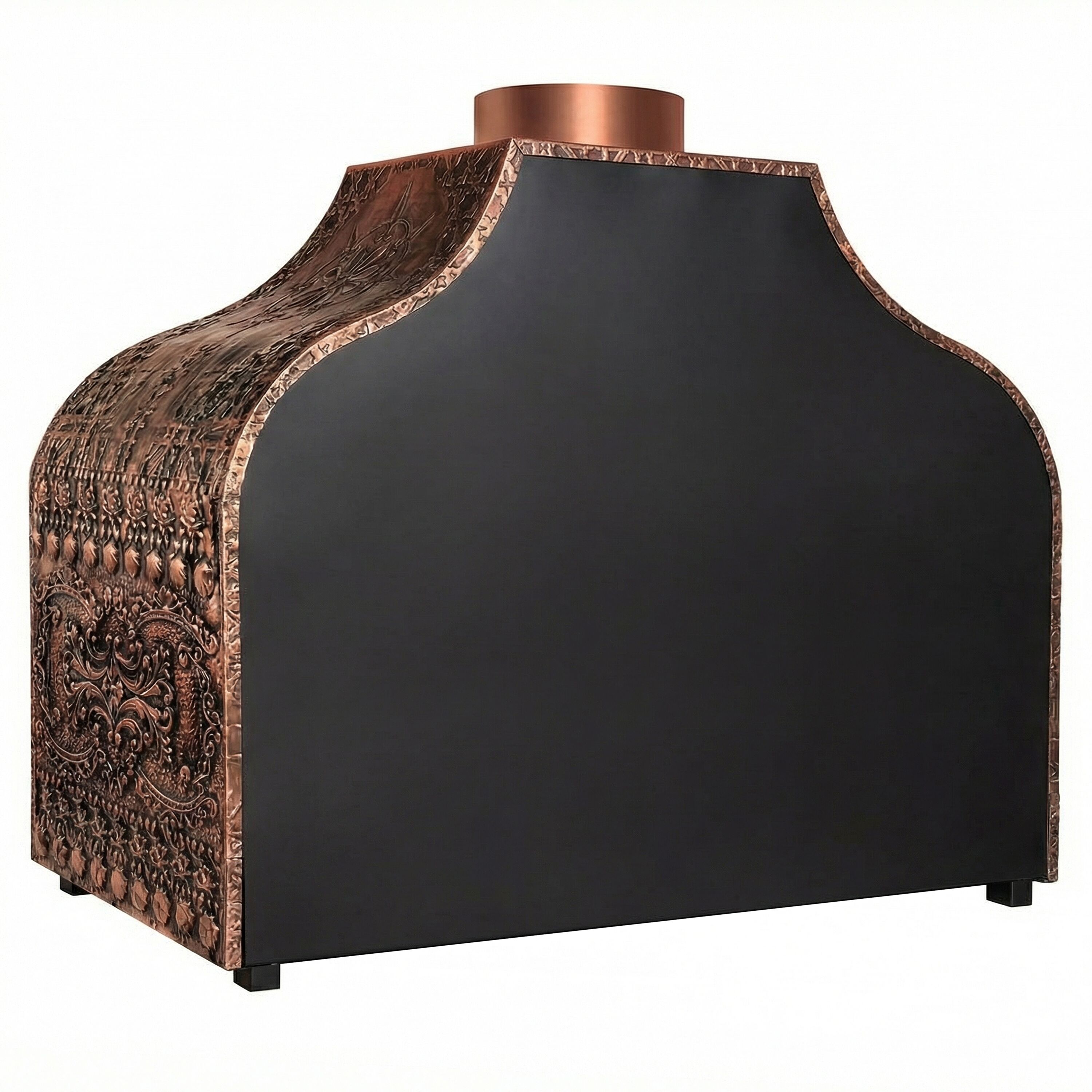 Enclosed Copper Charcoal Grill - 1500mm