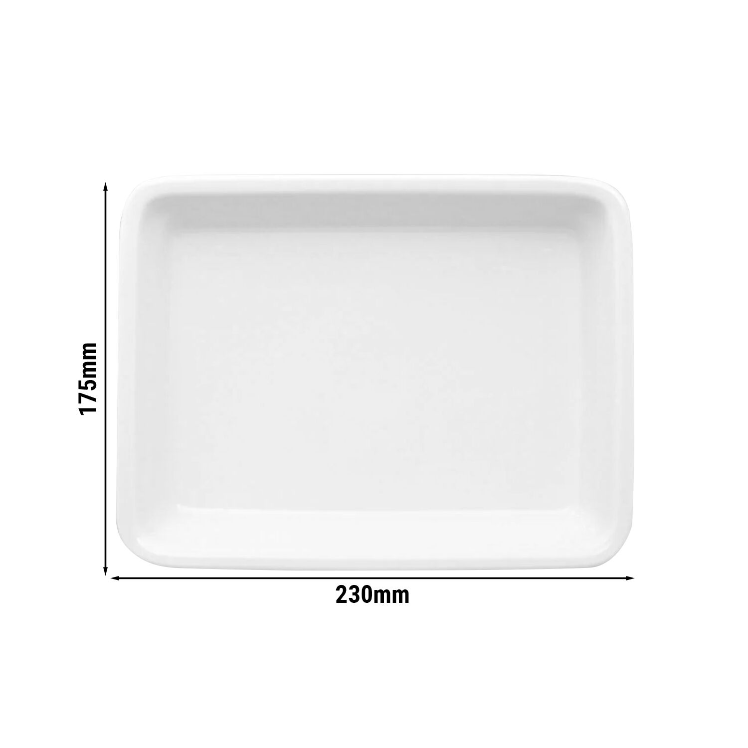 (12 pièces) THERMO FUTURE BOX | Assiette Menu - Rectangulaire - sans Compartiment - Blanc