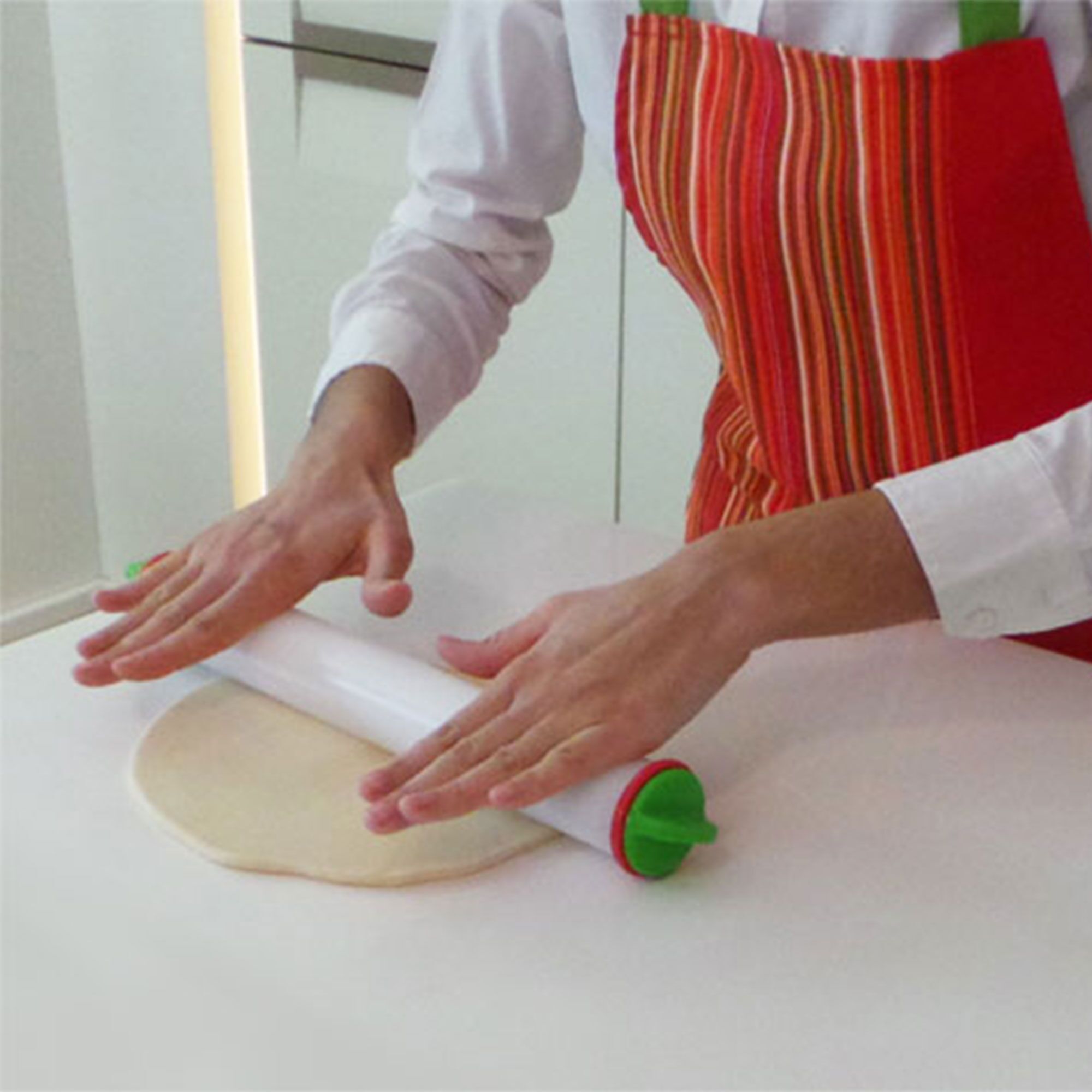 Rouleau à pâte / rouleau à pâtisserie – réglable en hauteur – grand – plastique