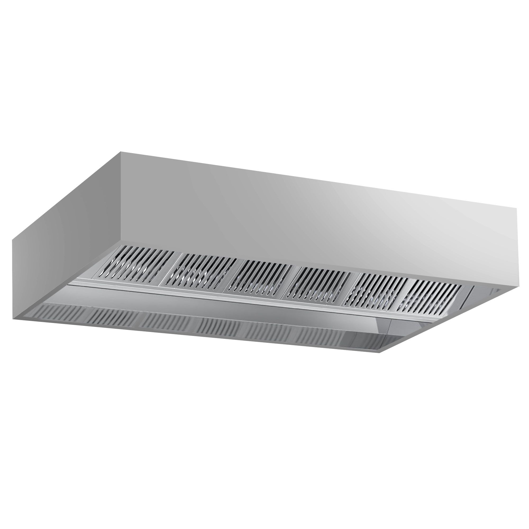 Hotte de plafond à induction - 3000 mm - sans moteur - avec filtre
