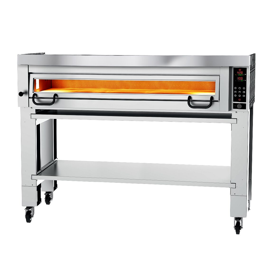 Four à pizza électrique Power – 9 x 34 cm – Digital – incl. hotte et support inférieur