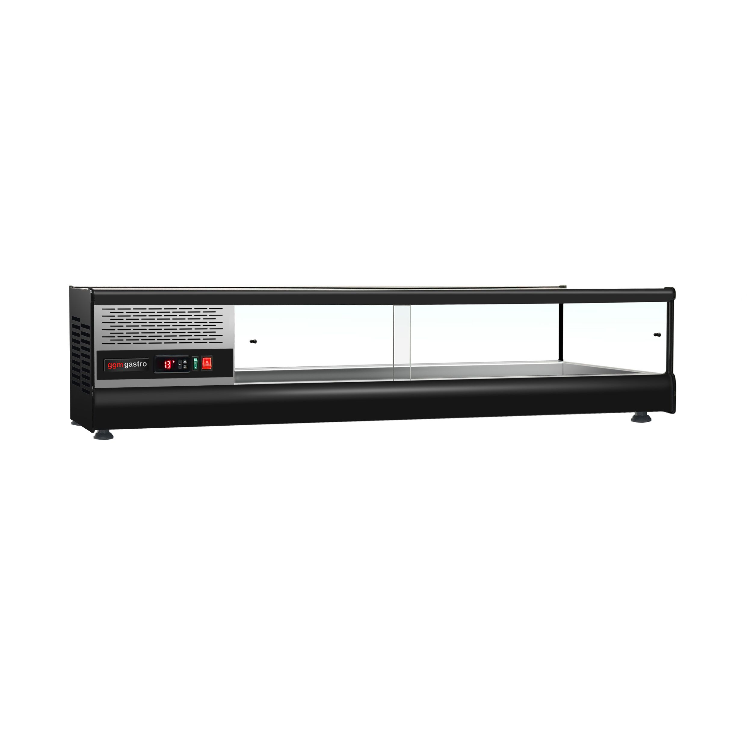 Tapas Display Fridge PREMIUM - 1376x247mm - 6x GN 1/3 - Black