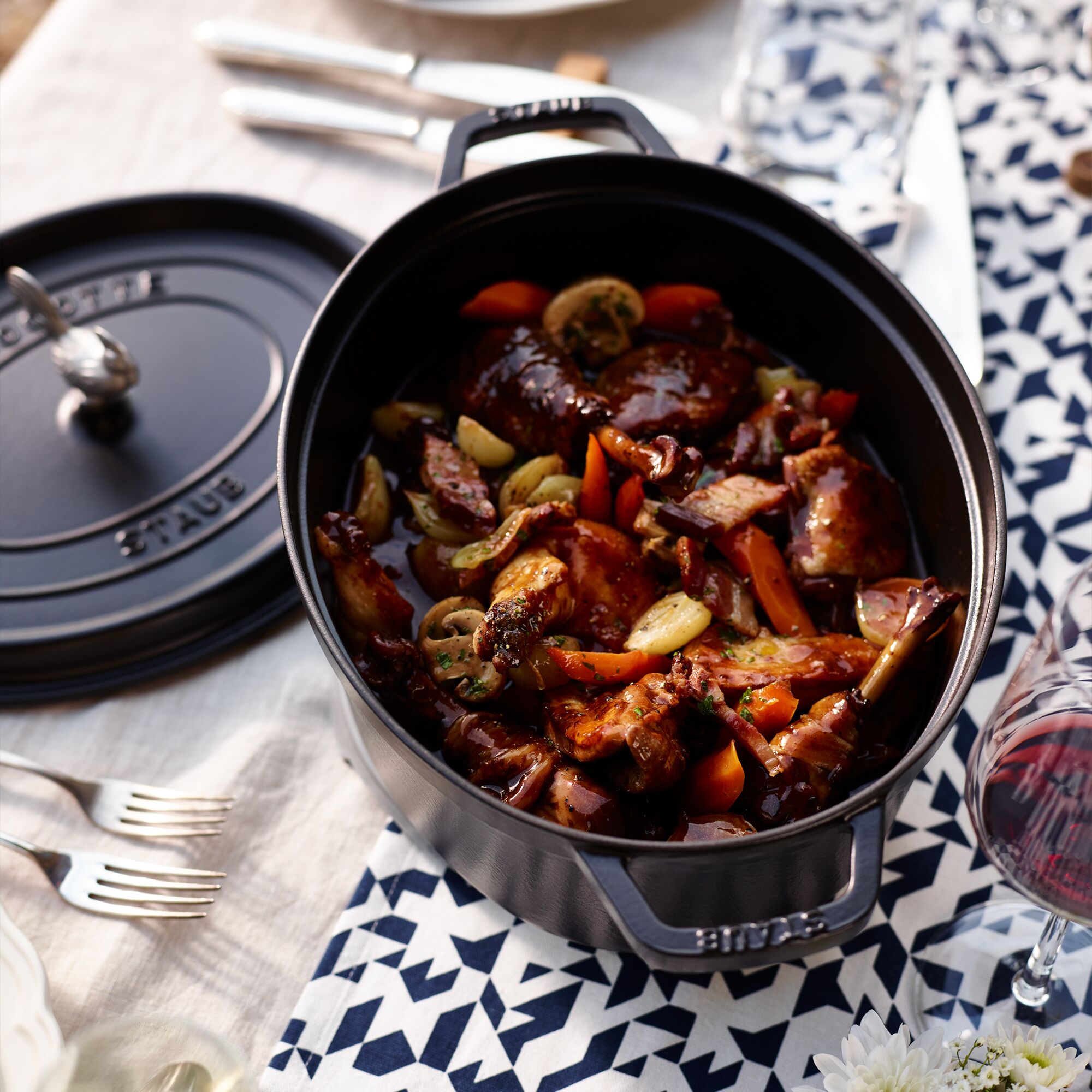 STAUB | LA COCOTTE - Cocotte - ovale - 370 mm - Ghisa - Nero
