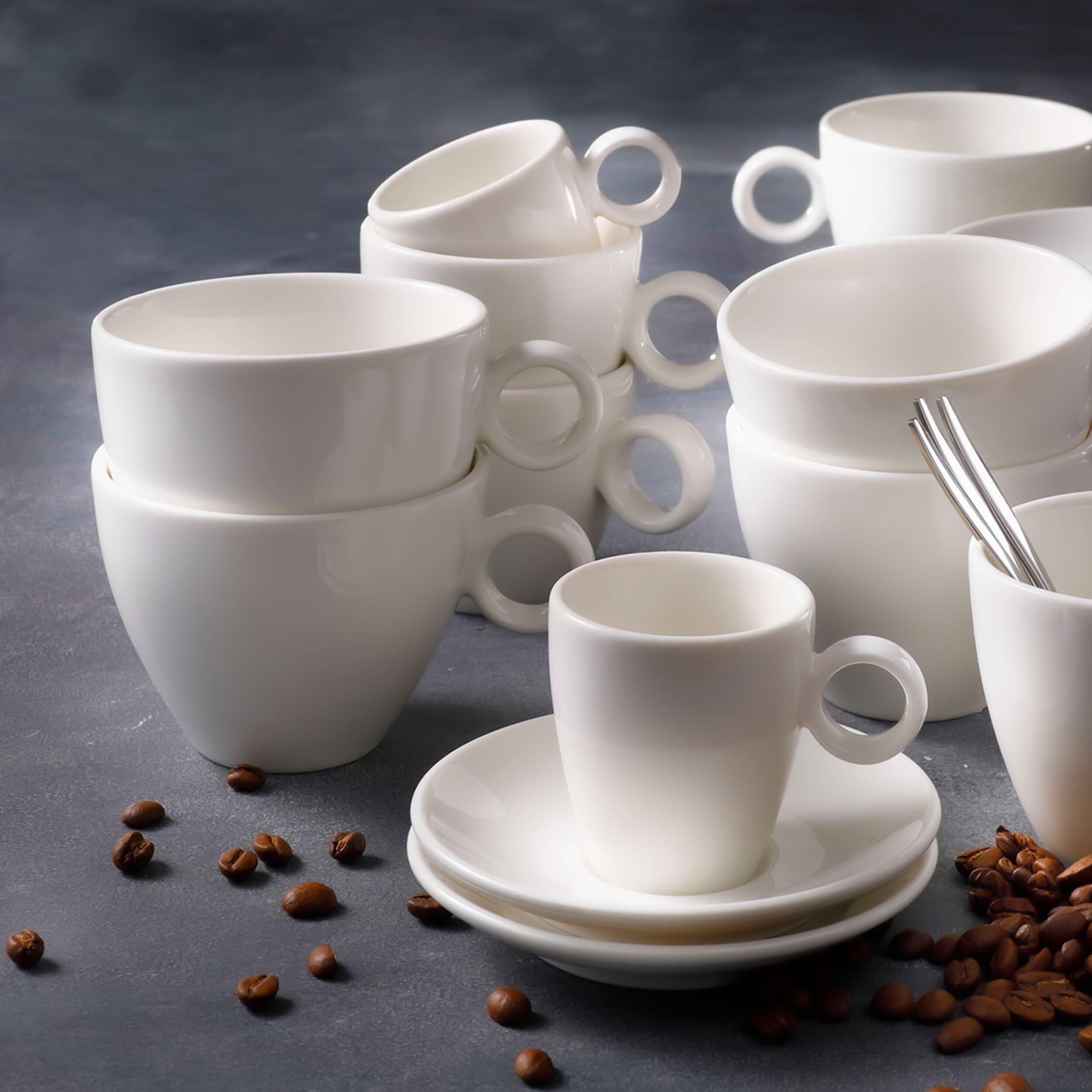 (6 pièces) BART – Tasse à café – 145 ml – Ivoire
