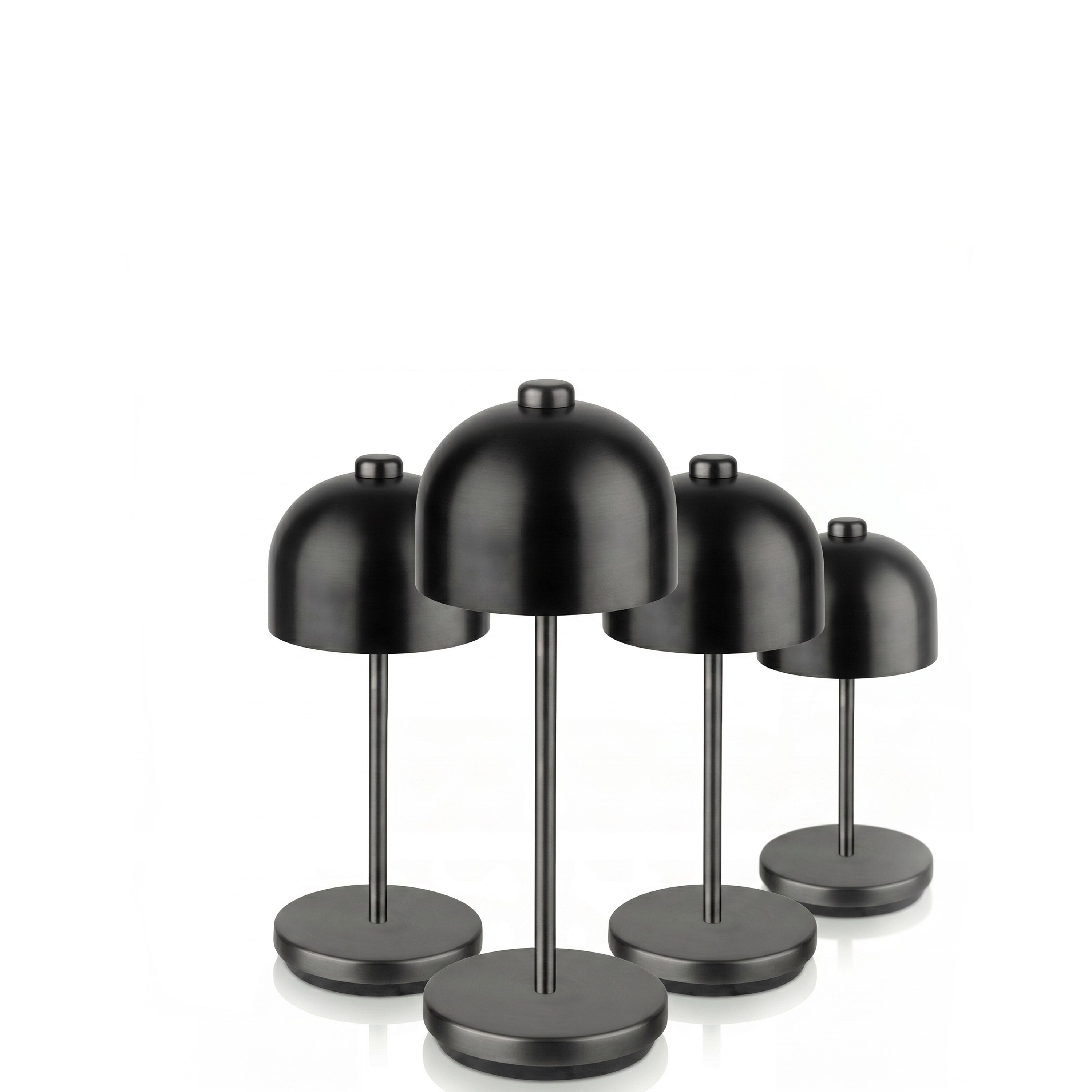 (4 pièces) Lampe de table – JOSEF MINI – dimmable en 3 niveaux – Ø 80 mm – Noir